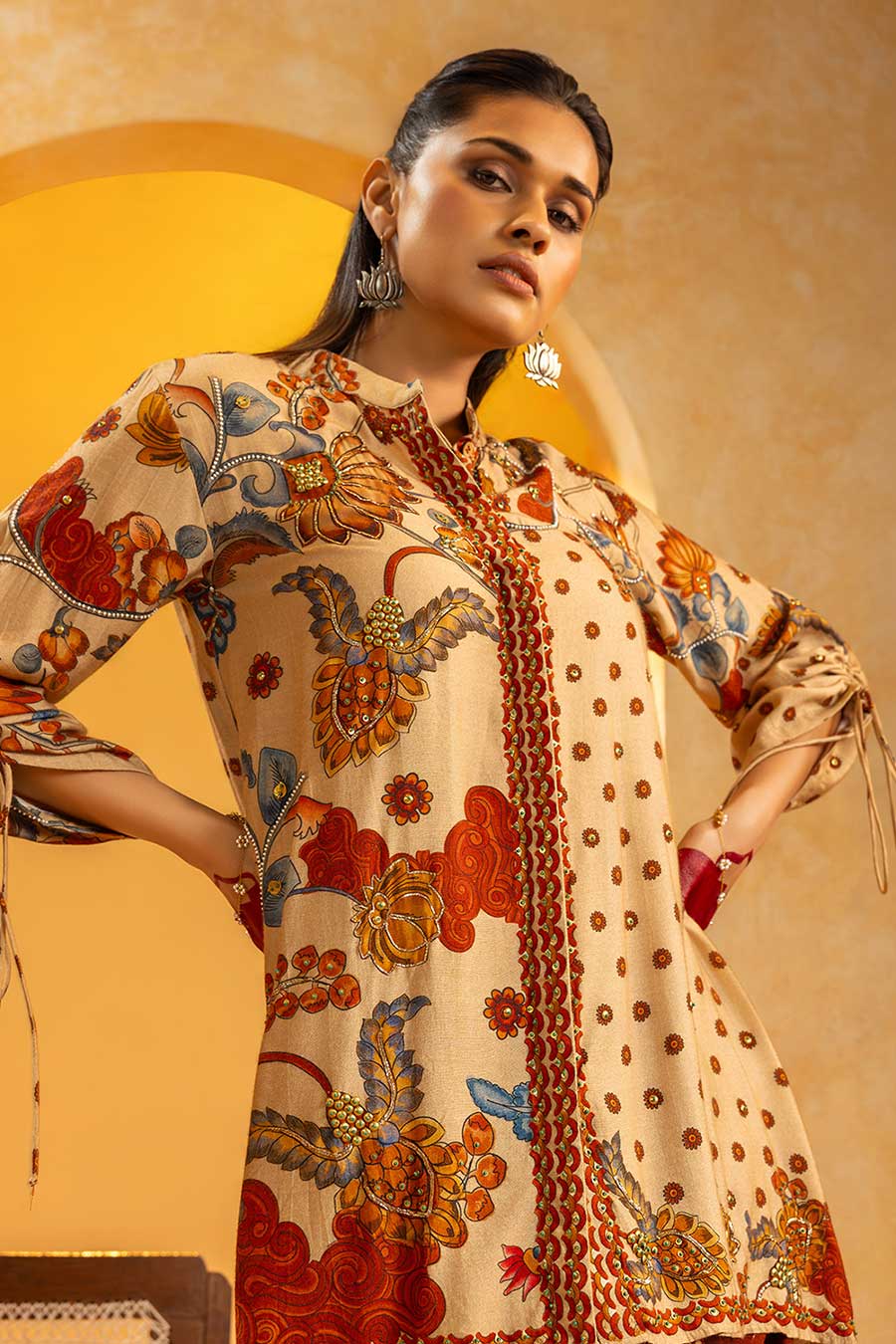 Rangtara Embellished Dhoti Set