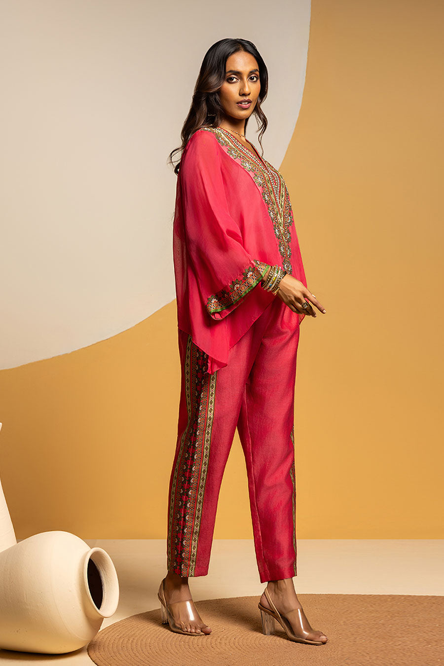 Taarani Pink Embellished Co-Ord Set