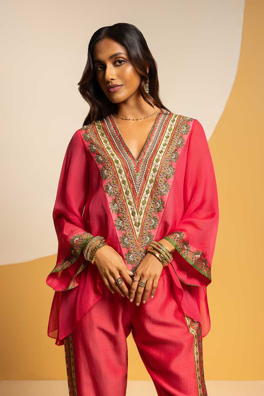 Taarani Pink Embellished Co-Ord Set