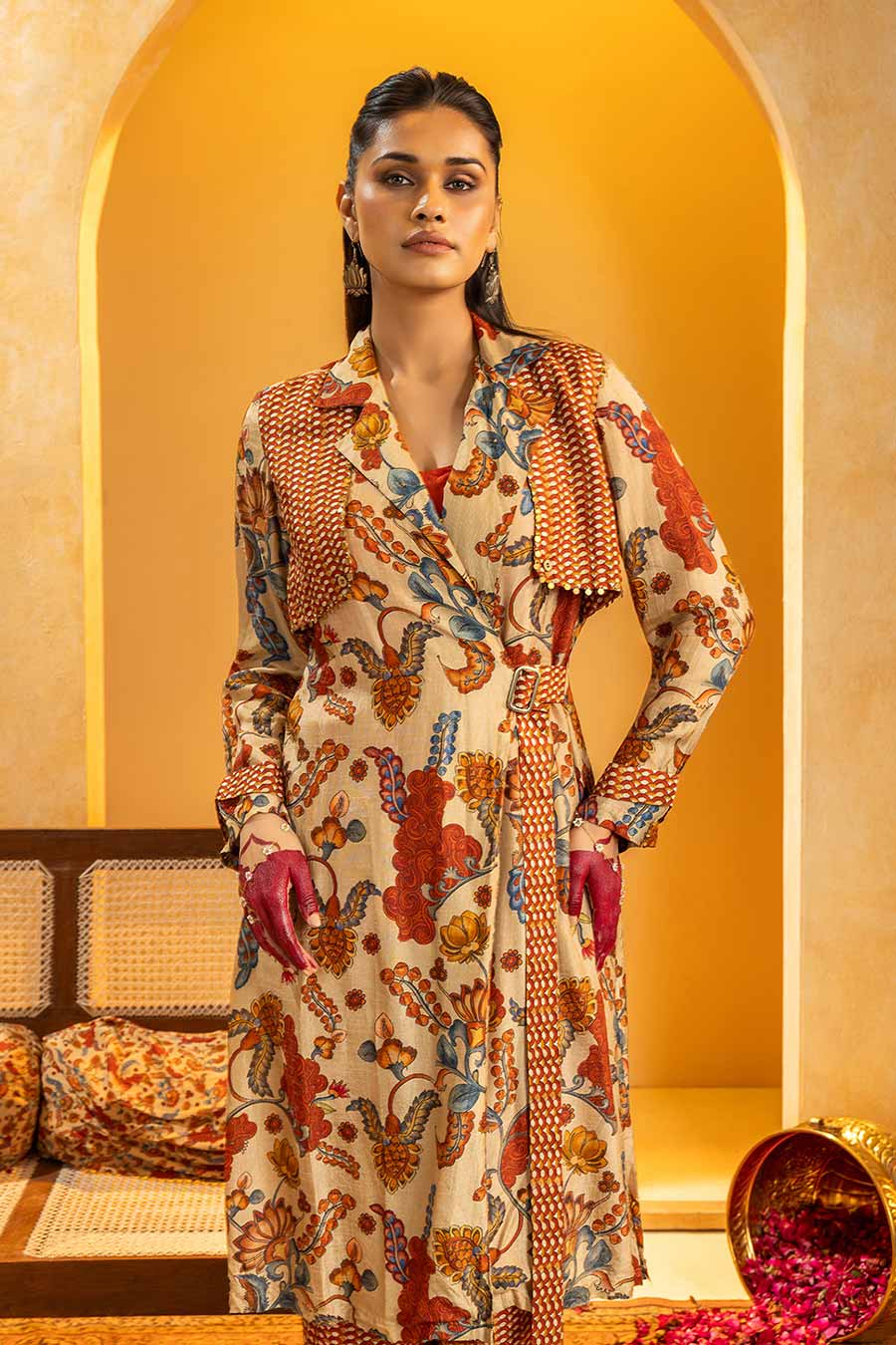 Rangtara Embellished Layered Co-Ord Set