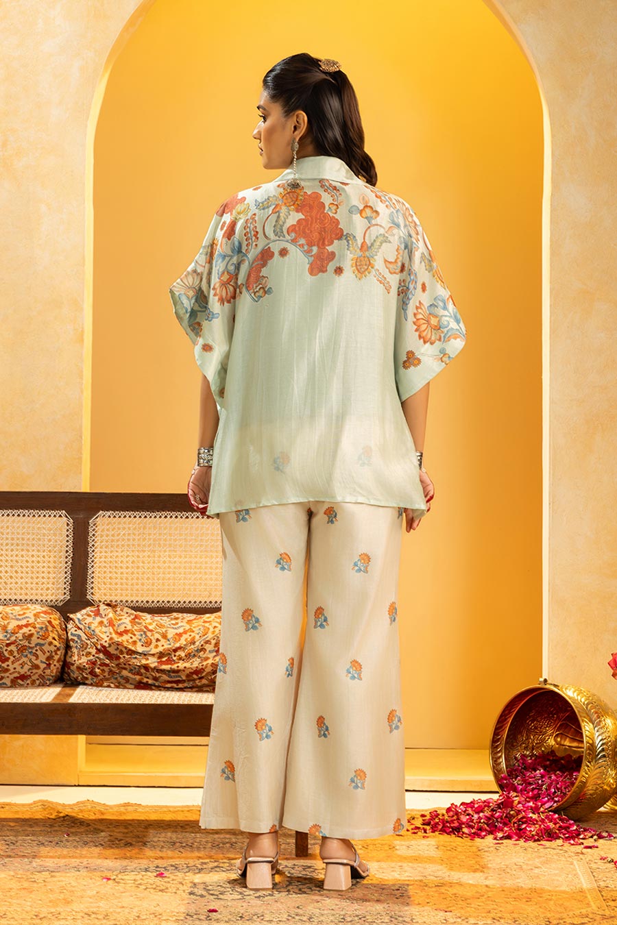 Rangtara Blue Embellished Co-Ord Set