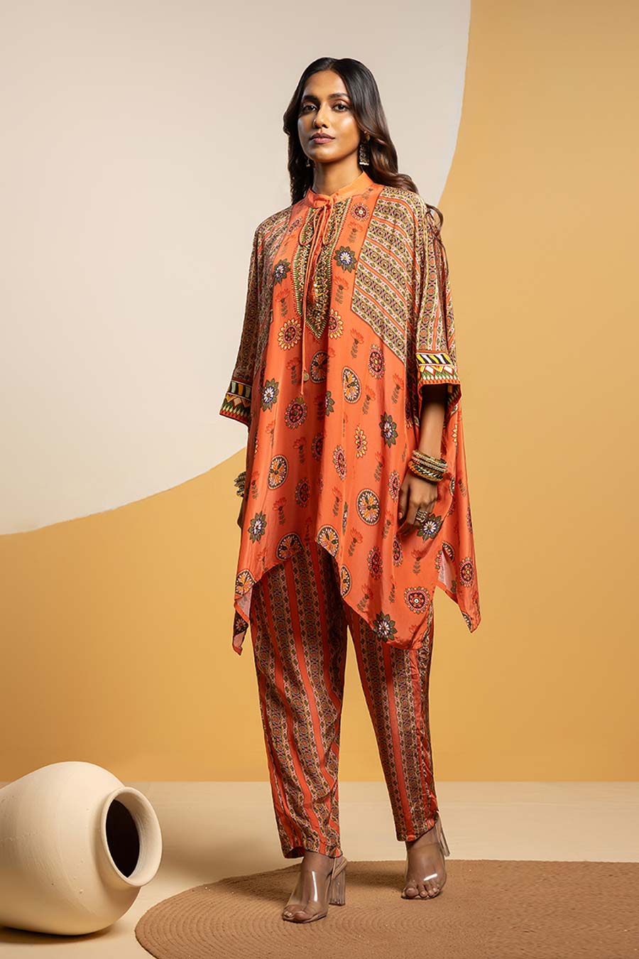 Taarani Embellished Kimono Kurta Set