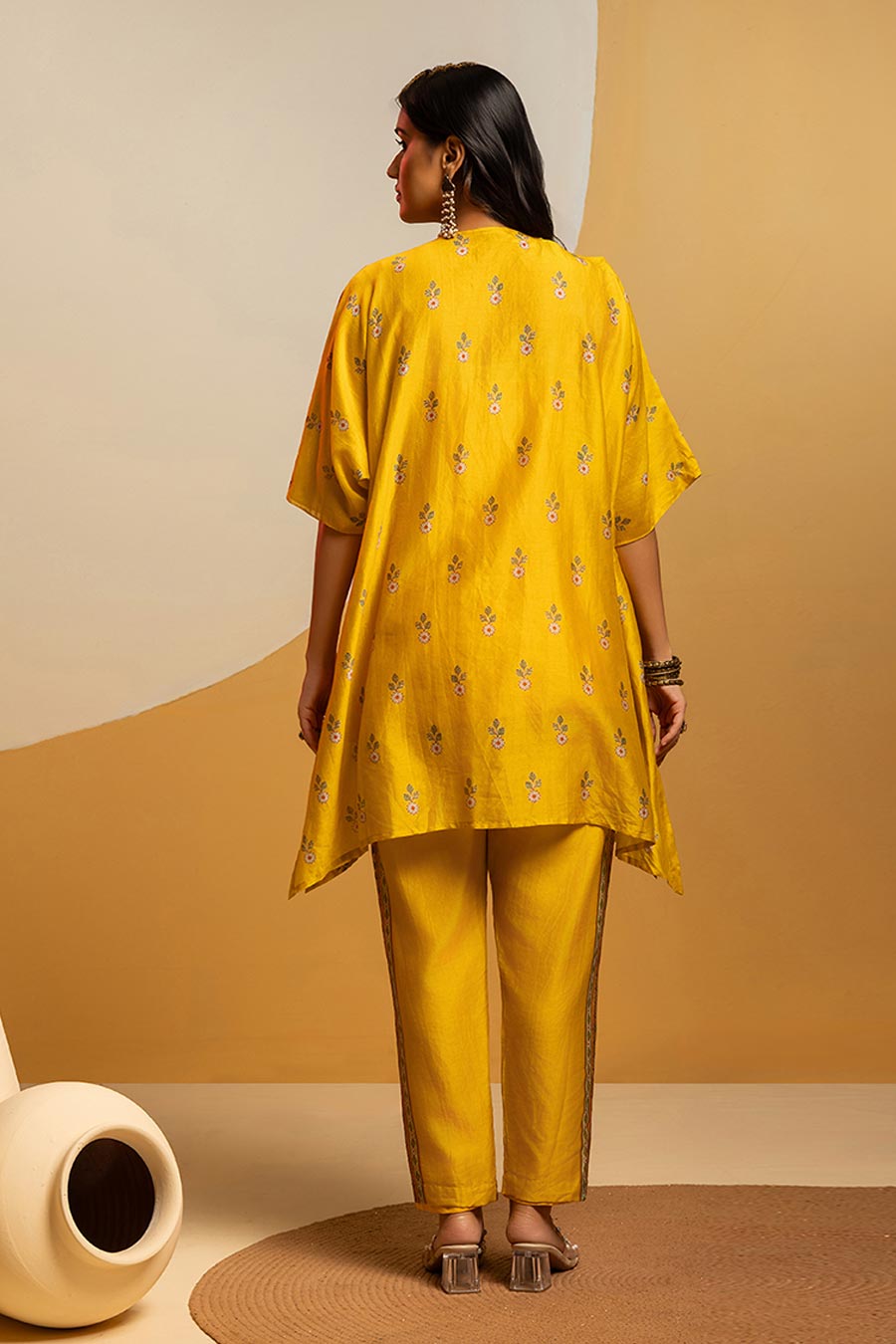 Taarani Yellow Embellished Co-Ord Set