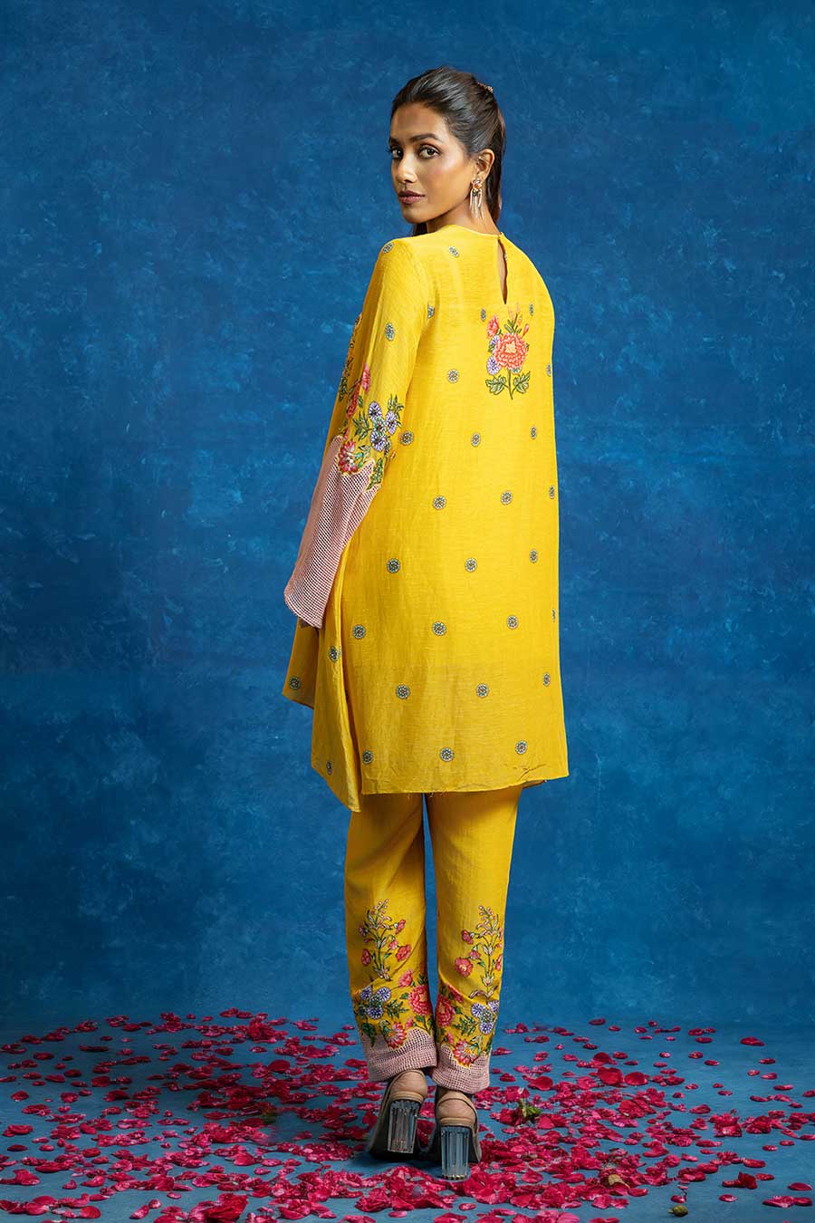 Baghira Yellow Appliqued Co-Ord Set