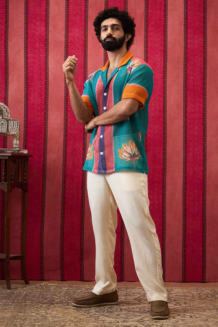 Multicolour Zinnia Shirt & Pant Co-Ord Set