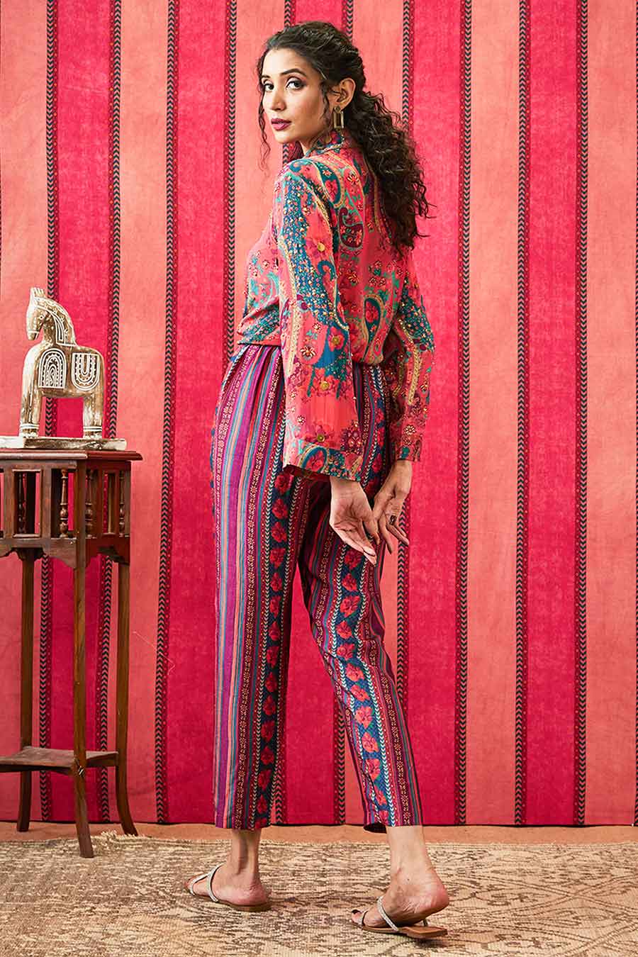 Multicolour Qala Embellished Co-Ord Set