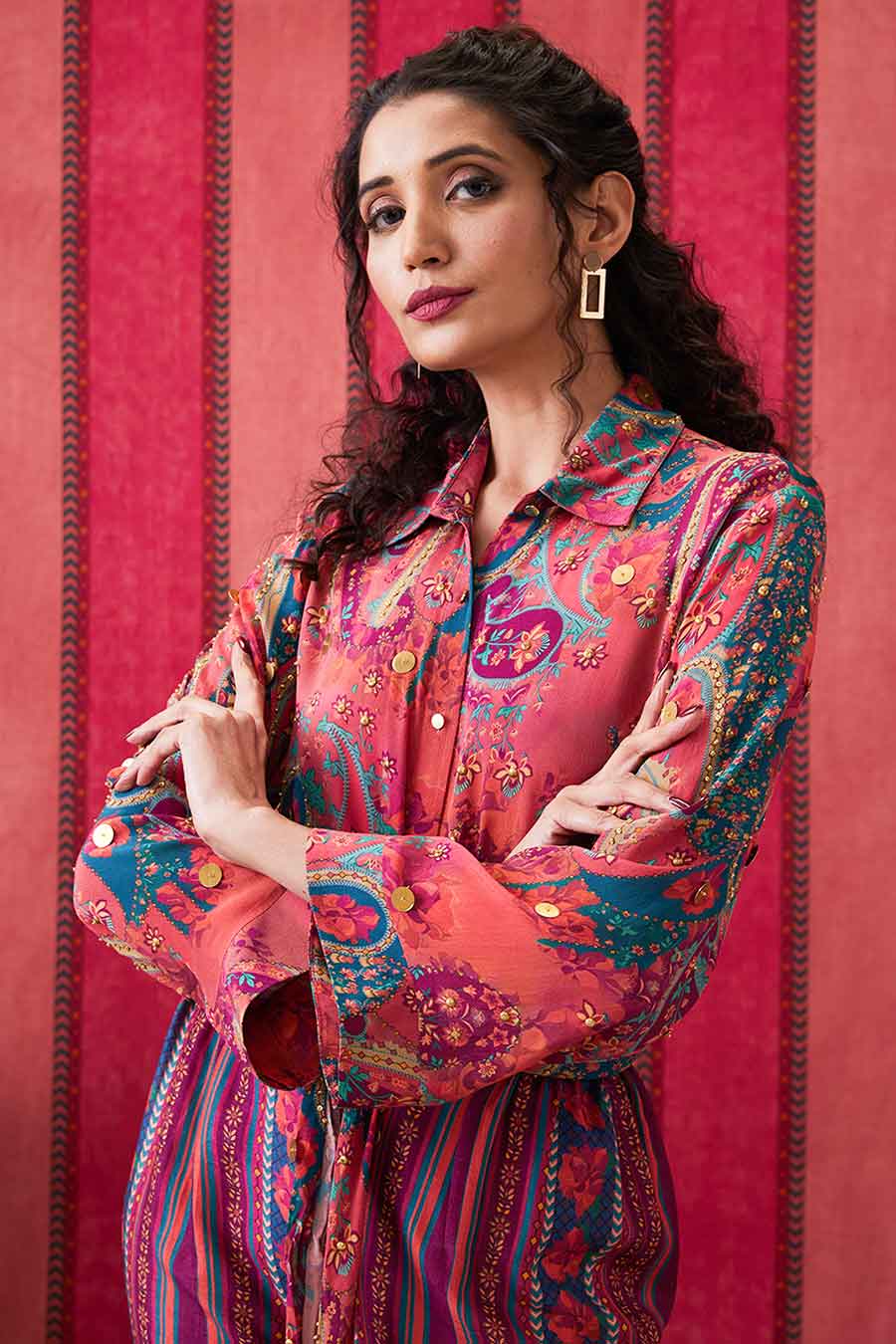 Multicolour Qala Embellished Co-Ord Set