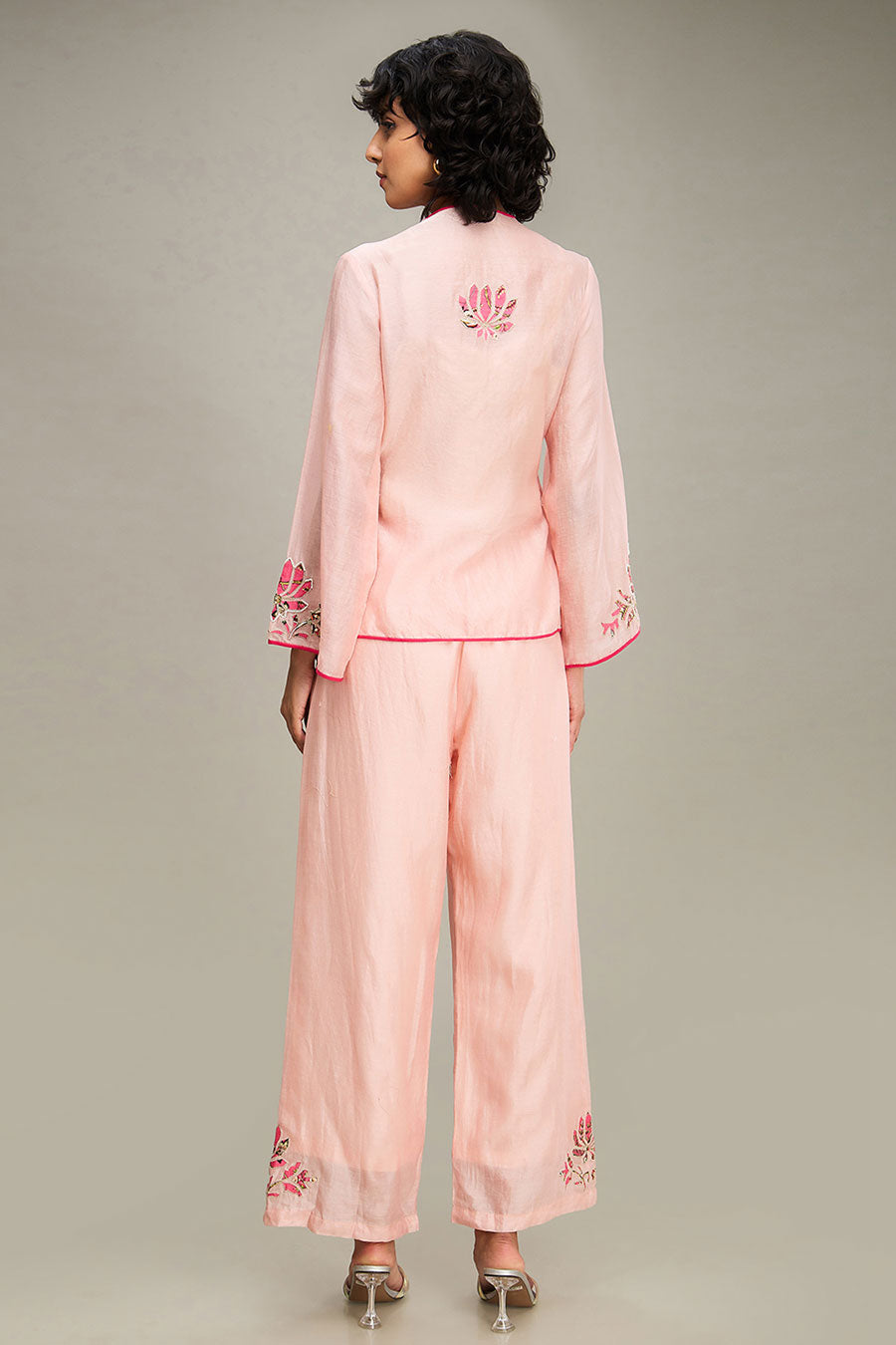 Pink Mehr Patchwork Top & Pant Co-Ord Set