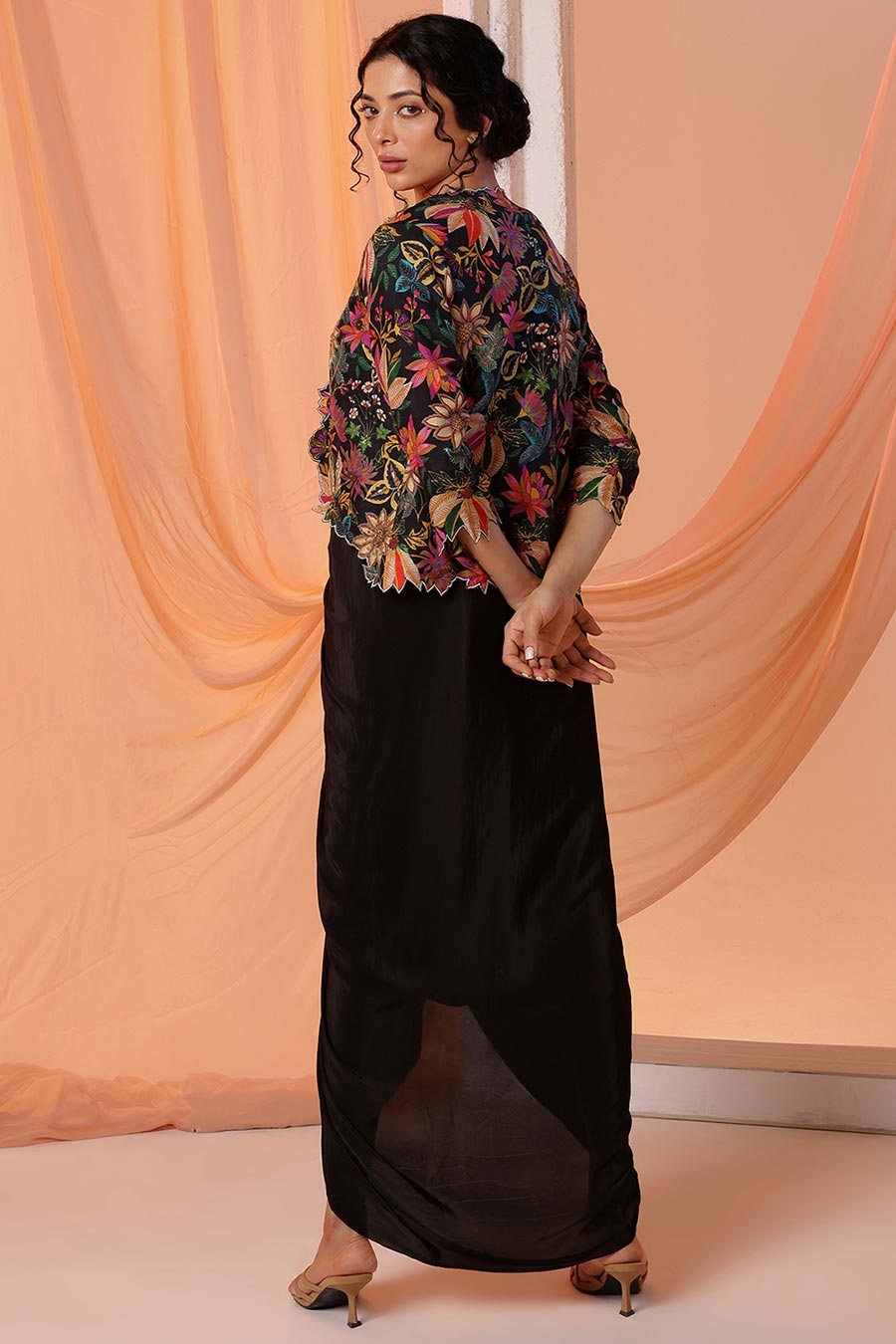 Aarani Rimmer Shop Black Aarani Embellished Dress & Jacket Set by SOUP BY SOUGAT PAUL ...