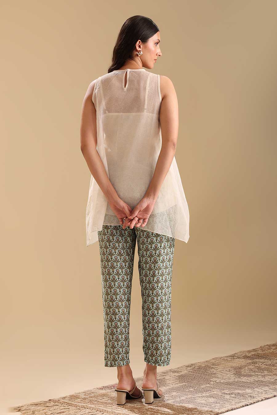Off-White Eraya Applique Top & Pant Co-Ord Set