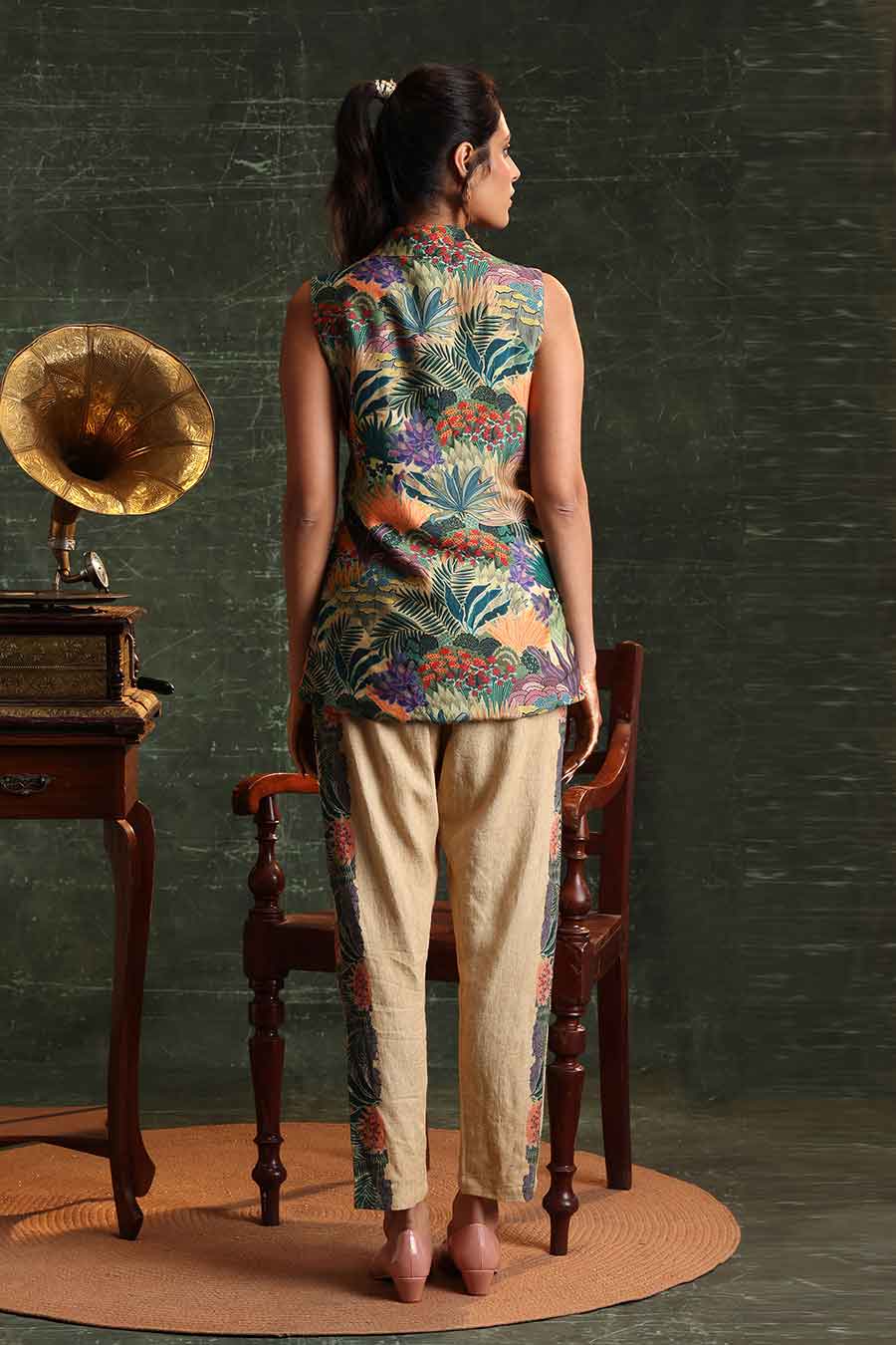 Multicolour Kaira Embellished Blazer & Pant Set