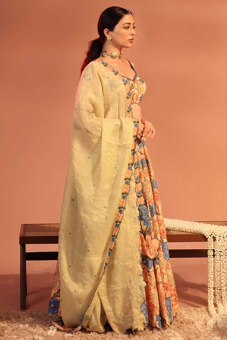 Pink Sadira Embroidered Lehenga Set
