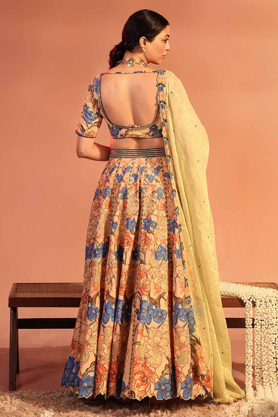 Pink Sadira Embroidered Lehenga Set