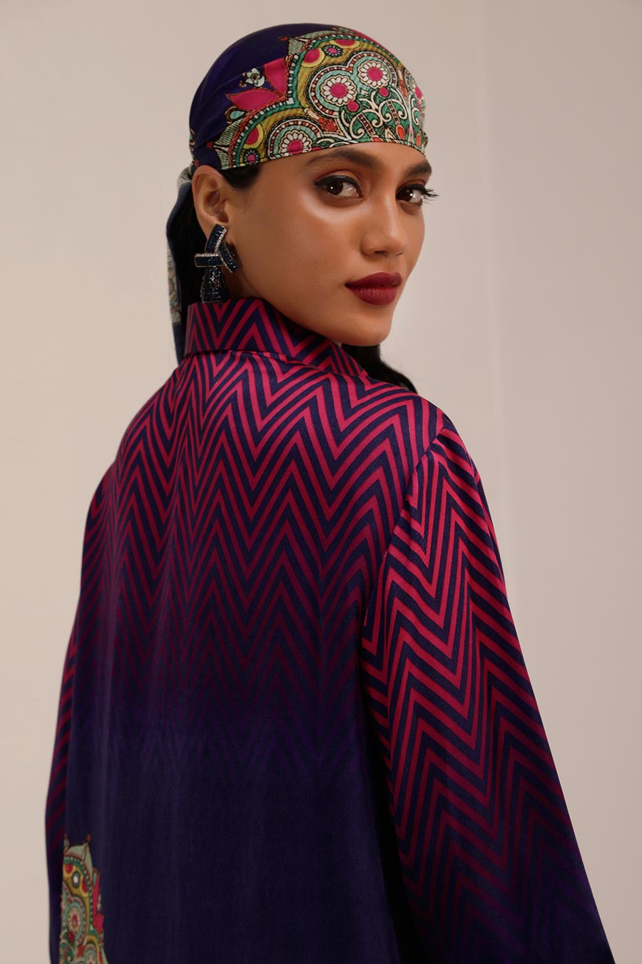 Indigo & Purple Kaashni Co-Ord Set