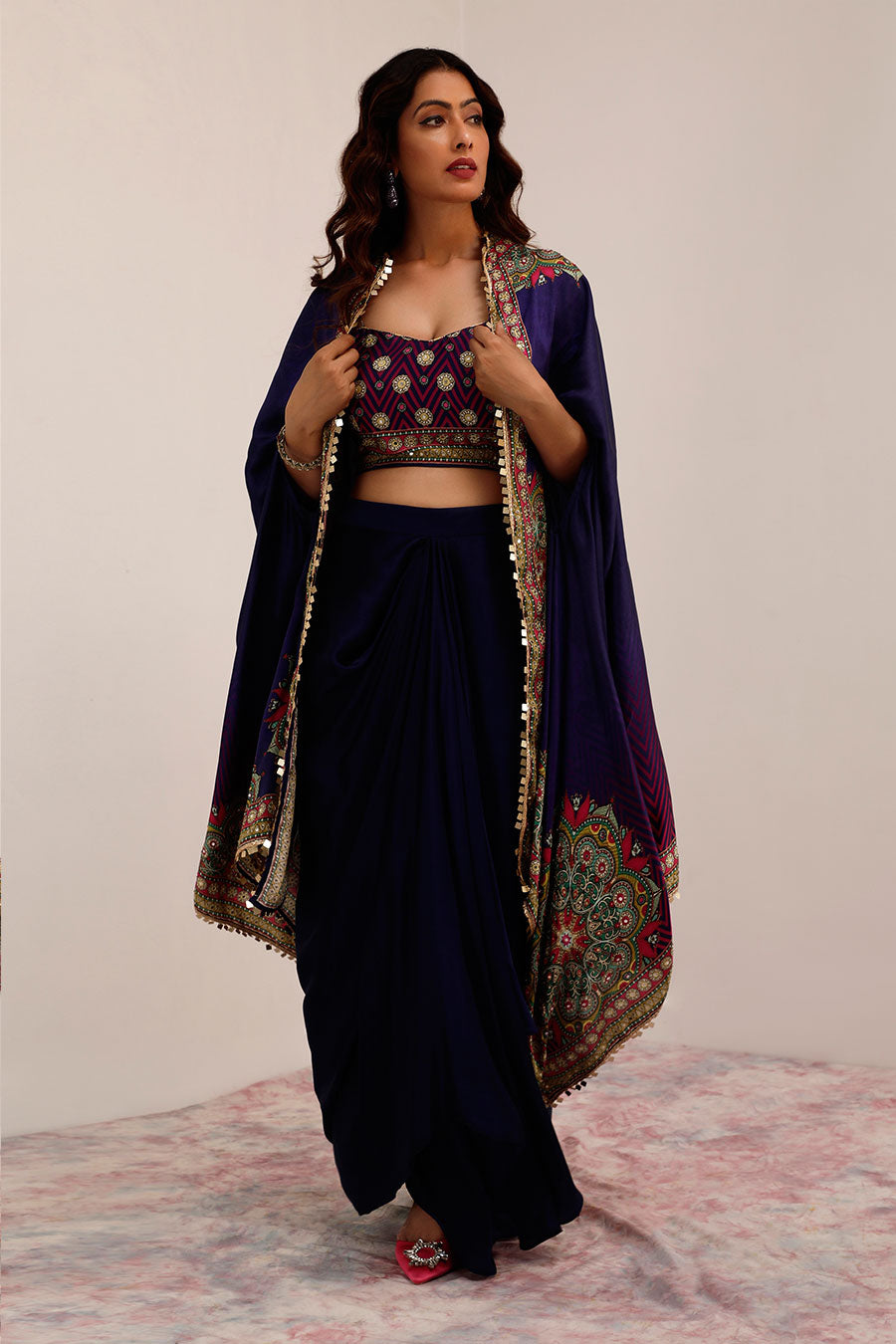 Indigo Kaashni Cape Co-Ord Set