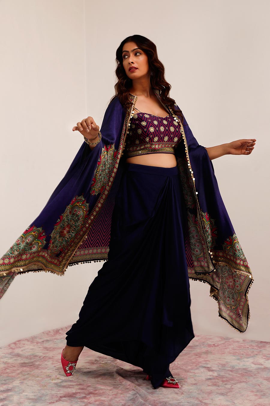 Indigo Kaashni Cape Co-Ord Set