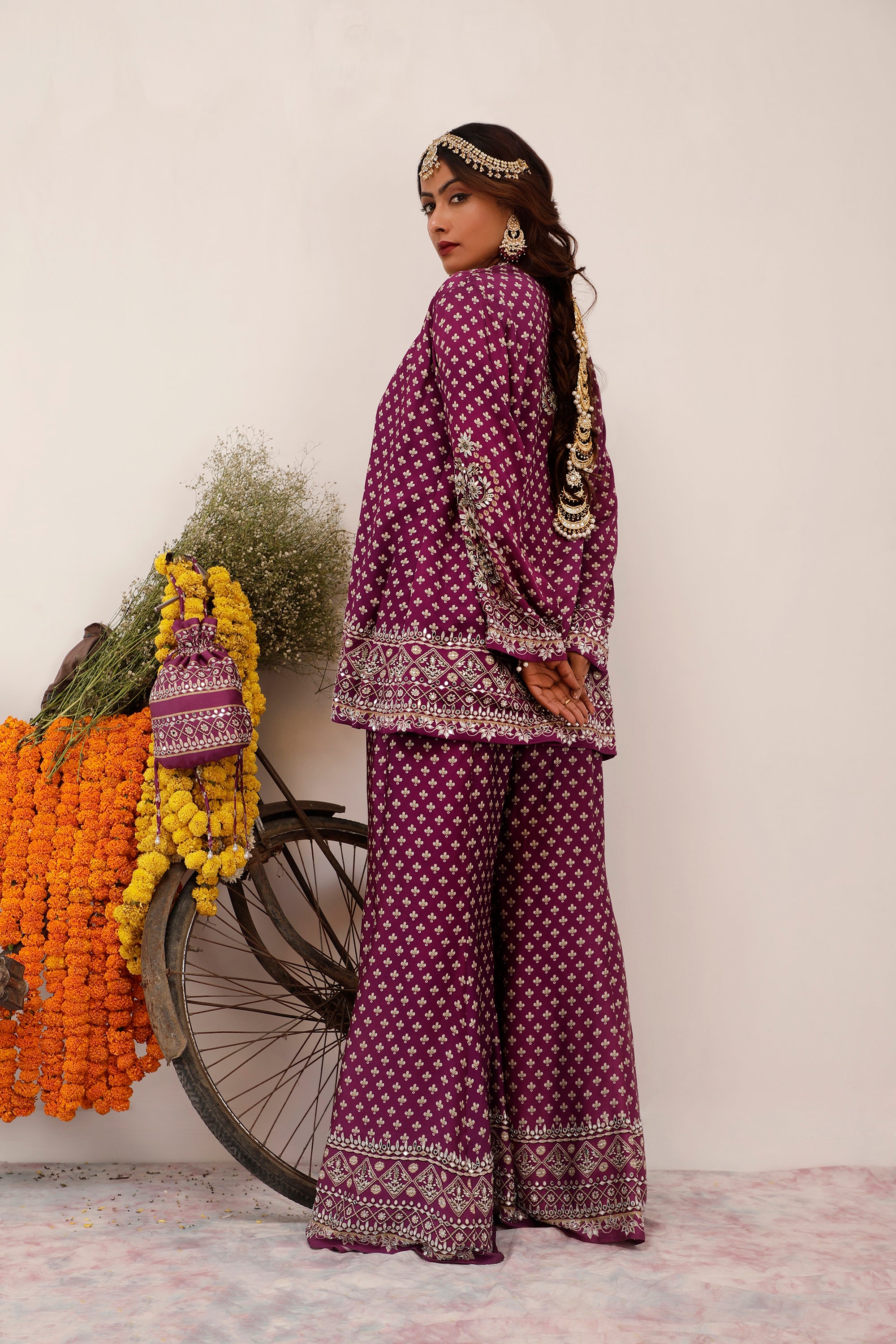 Purple Son Chidhaiya Blazer Co-Ord Set