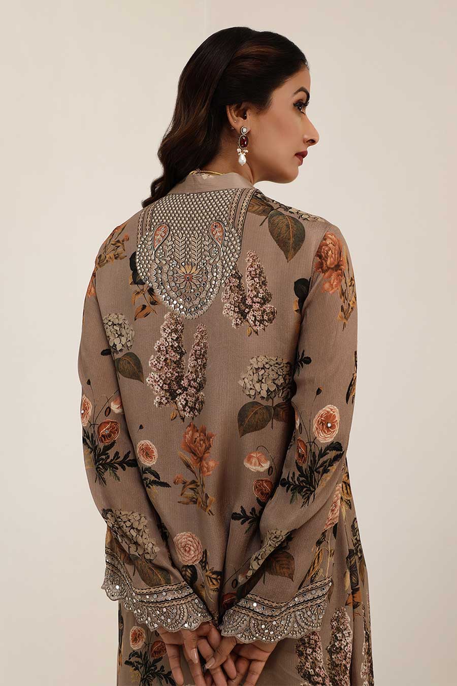 Judge Grey Aaina Embellished A-Line kurta Set