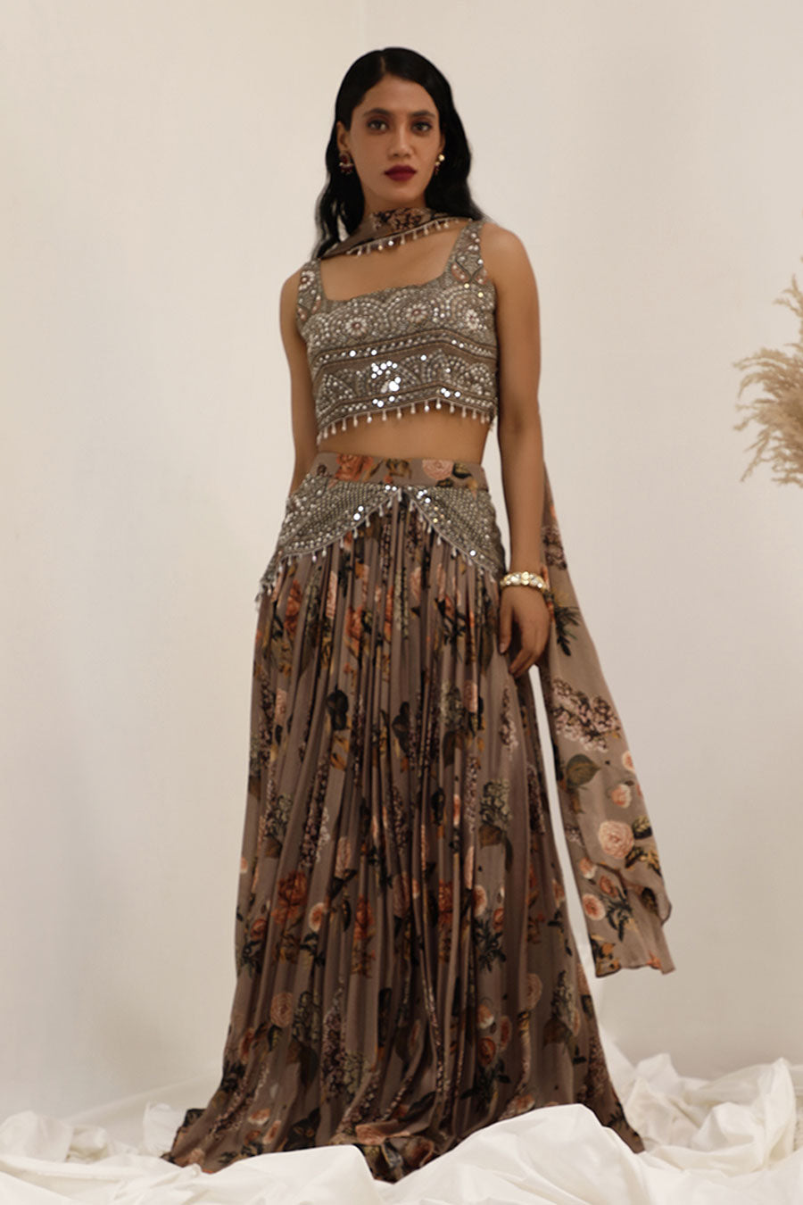 Judge Grey Aaina Embellished Lehenga Set