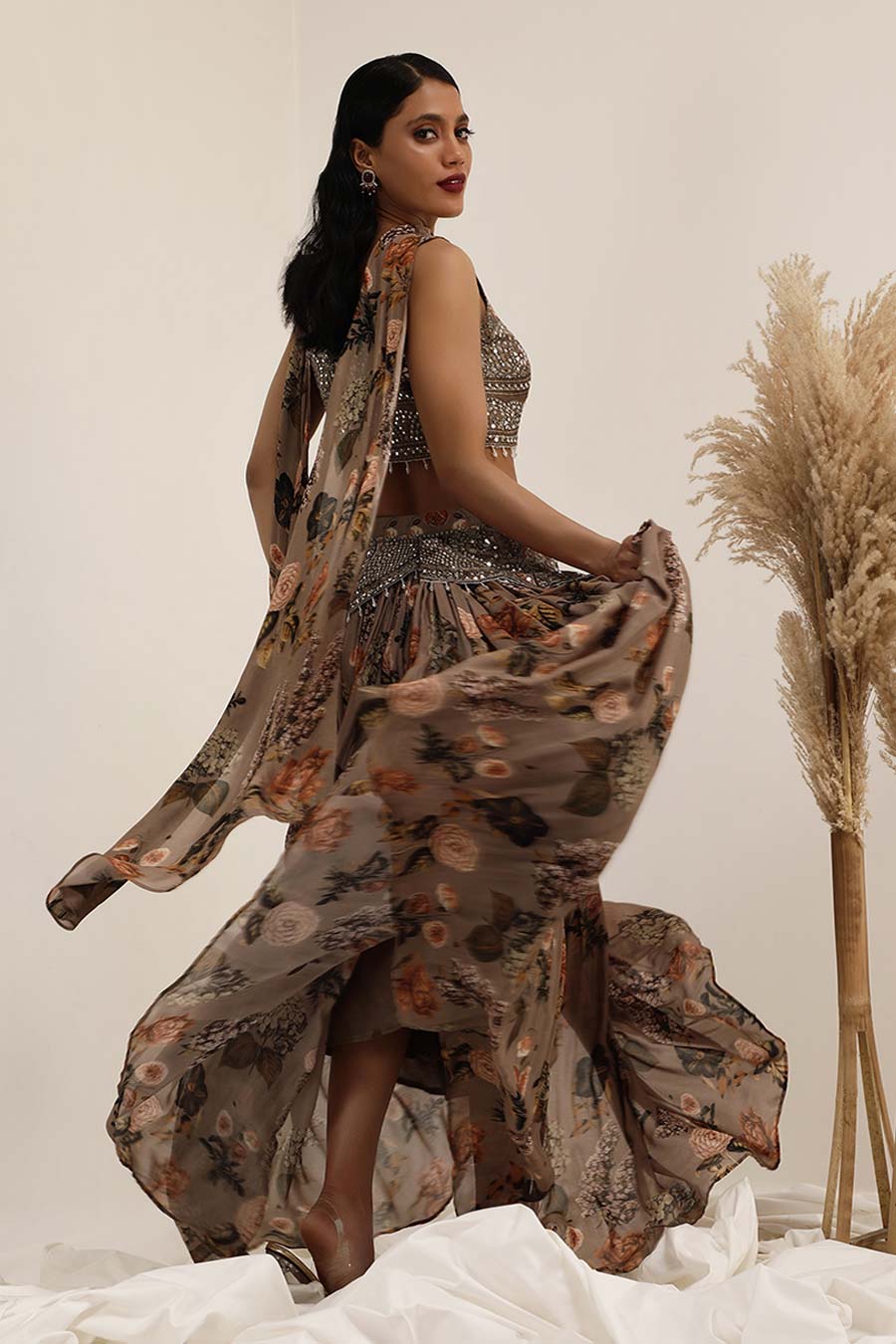 Judge Grey Aaina Embellished Lehenga Set