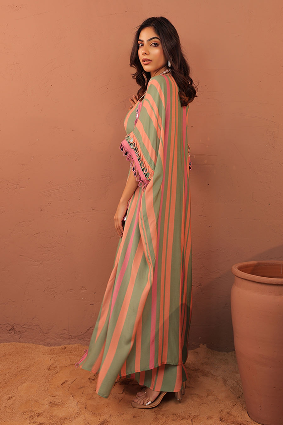 Multicolour Cassata Printed Shrug Co-Ord Set