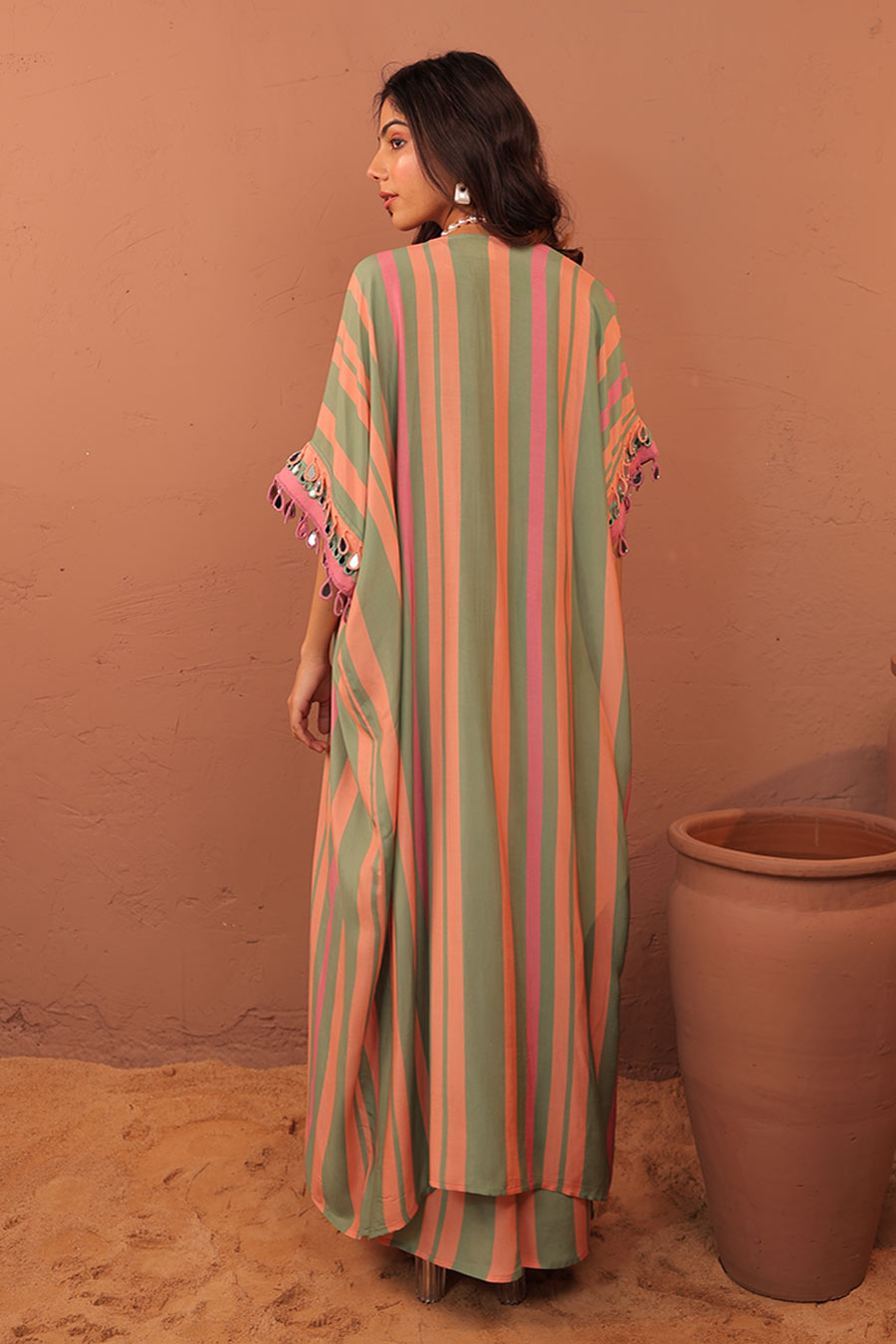 Multicolour Cassata Printed Shrug Co-Ord Set