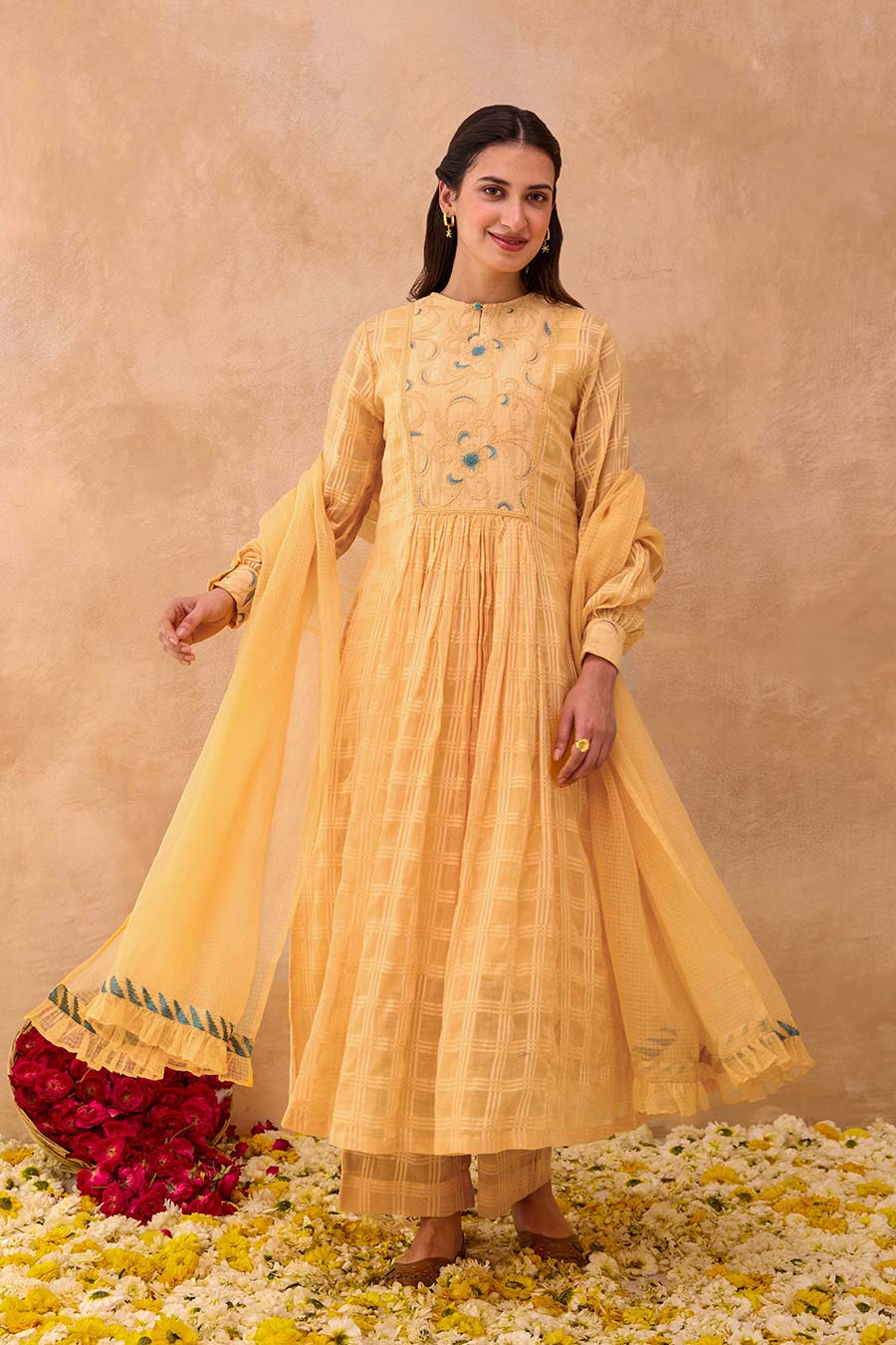 Marigold Muse Embroidered Kurta Set
