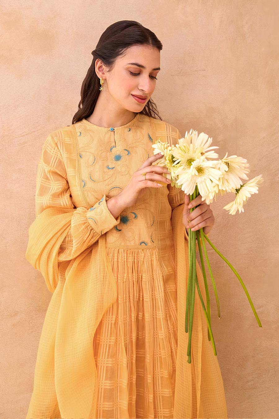 Marigold Muse Embroidered Kurta Set