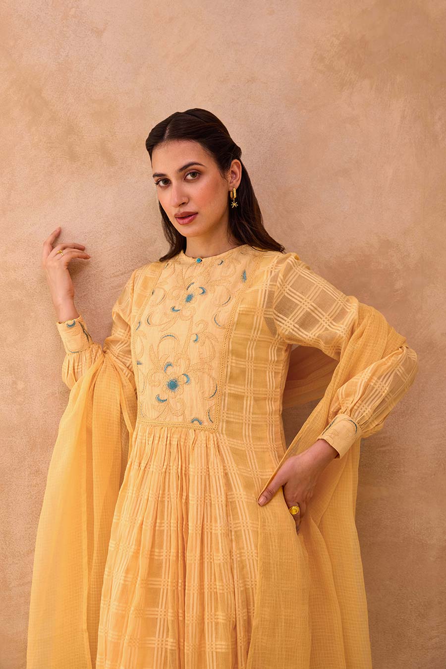 Marigold Muse Embroidered Kurta Set