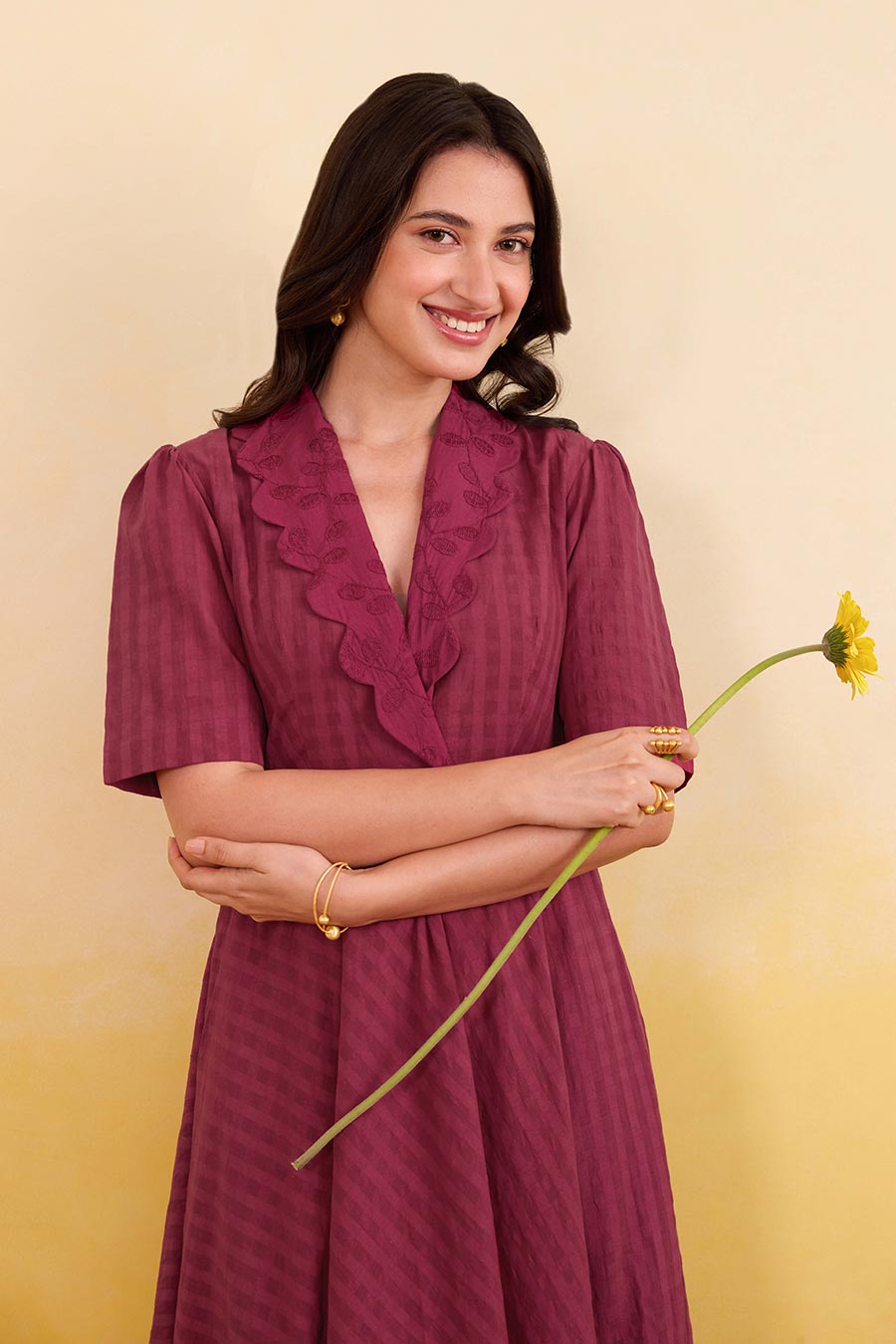 Mulberry Muse Embroidered Dress