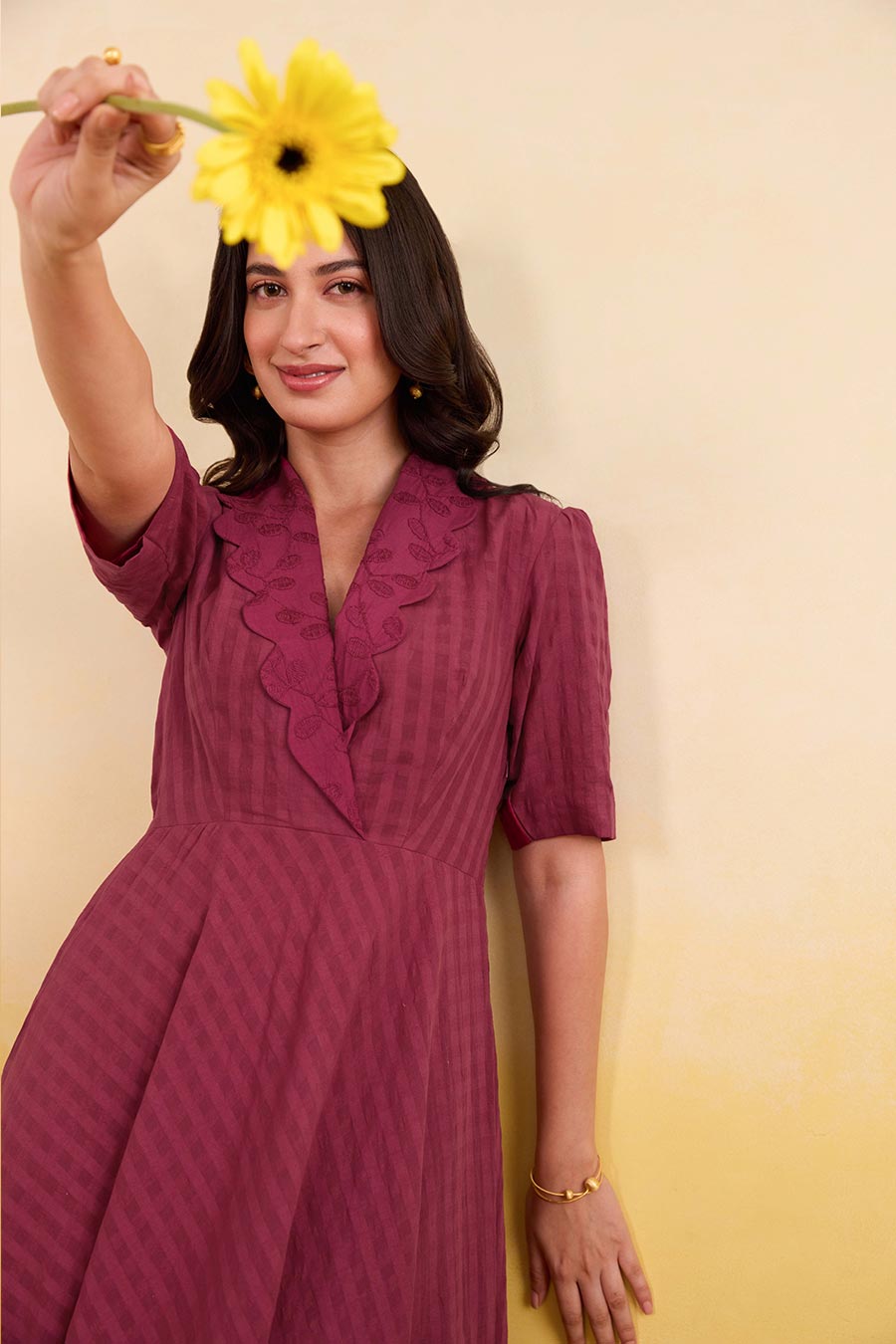 Mulberry Muse Embroidered Dress