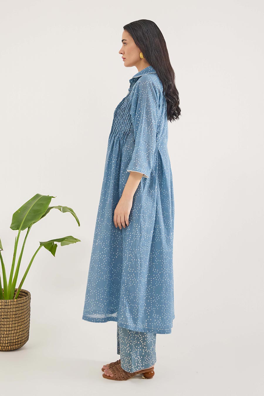 Dewdrop Dance Handblock Print Co-Ord Set