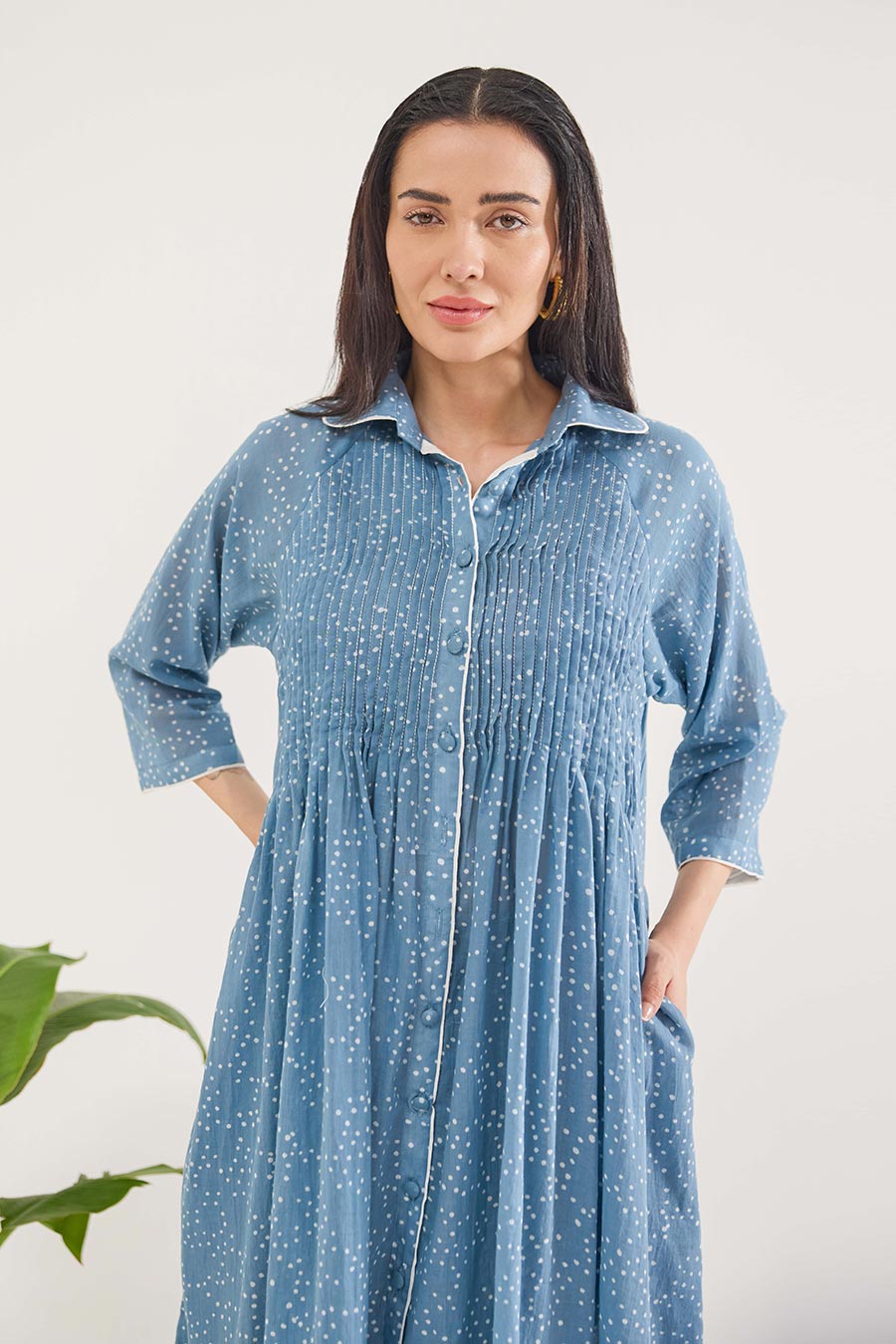 Dewdrop Dance Handblock Print Co-Ord Set