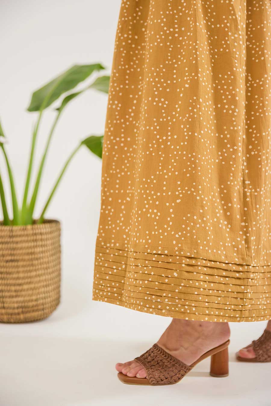 Mustard Mirage Handblock Print Co-Ord Set