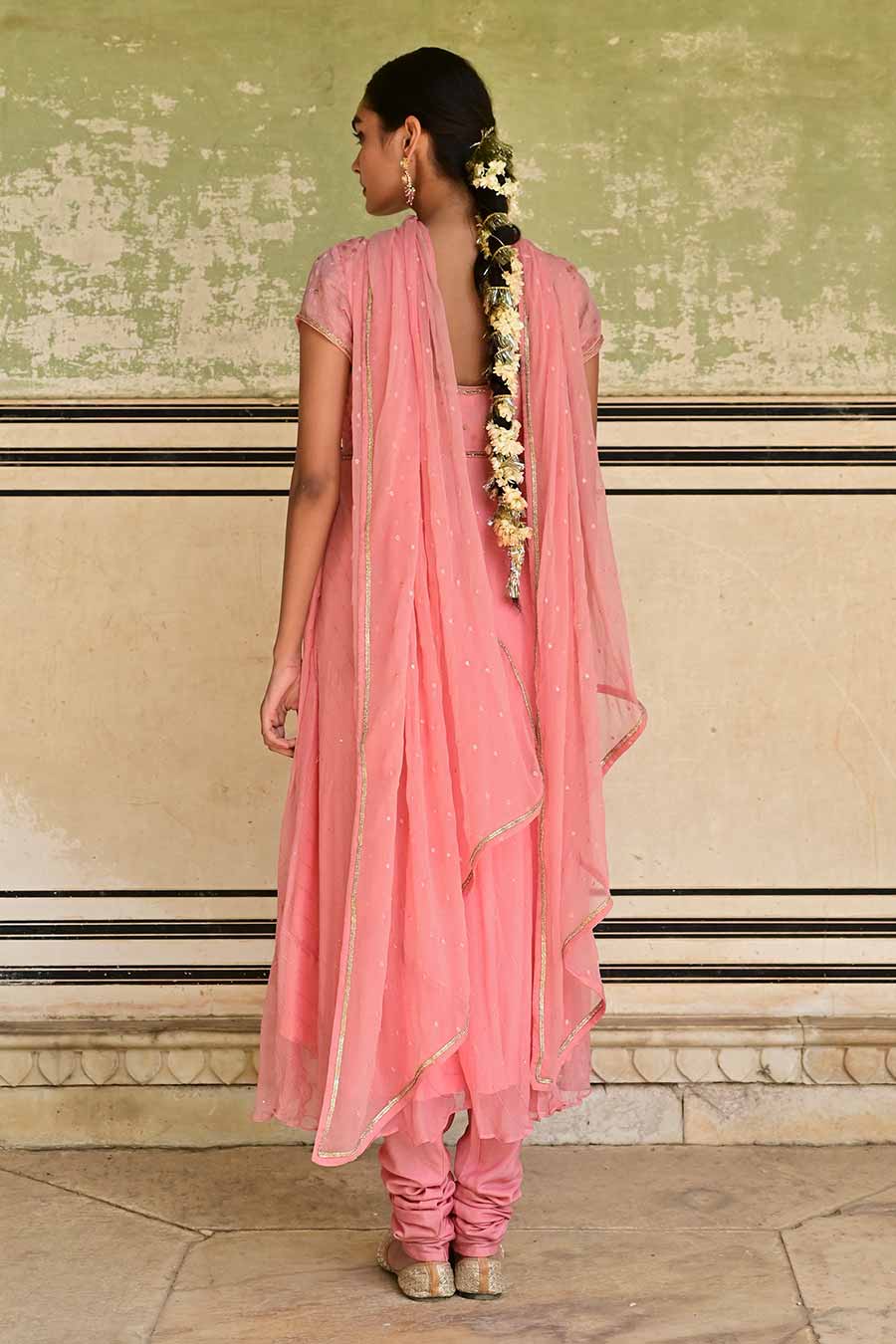 Gulbahar Pink Embroidered Kurta Set