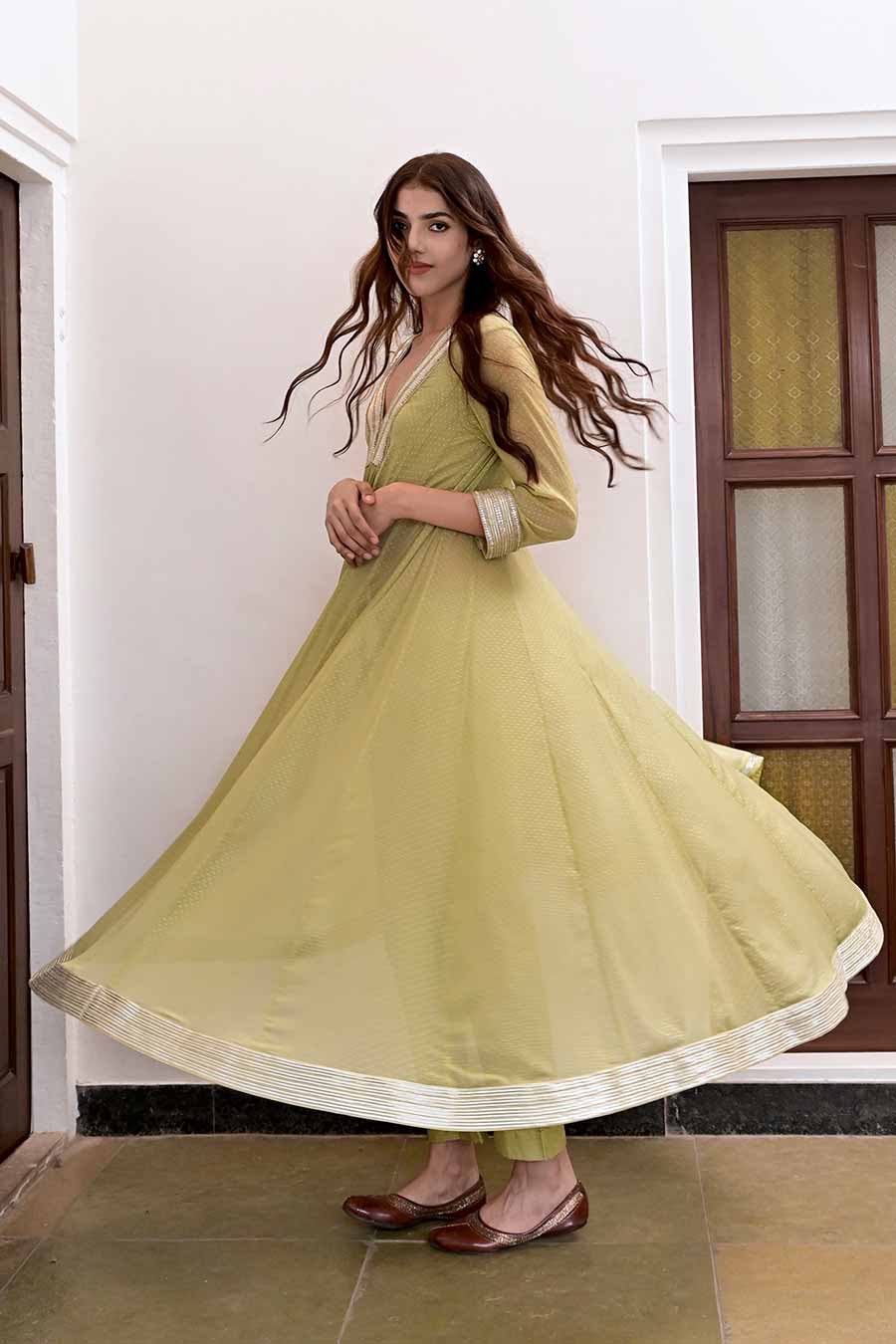 Pista Green Inaya Kurta Set