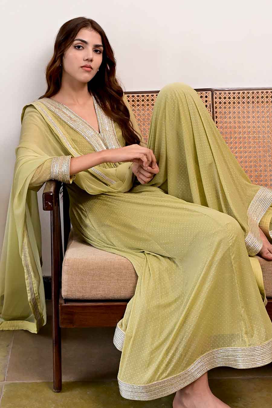 Pista Green Inaya Kurta Set