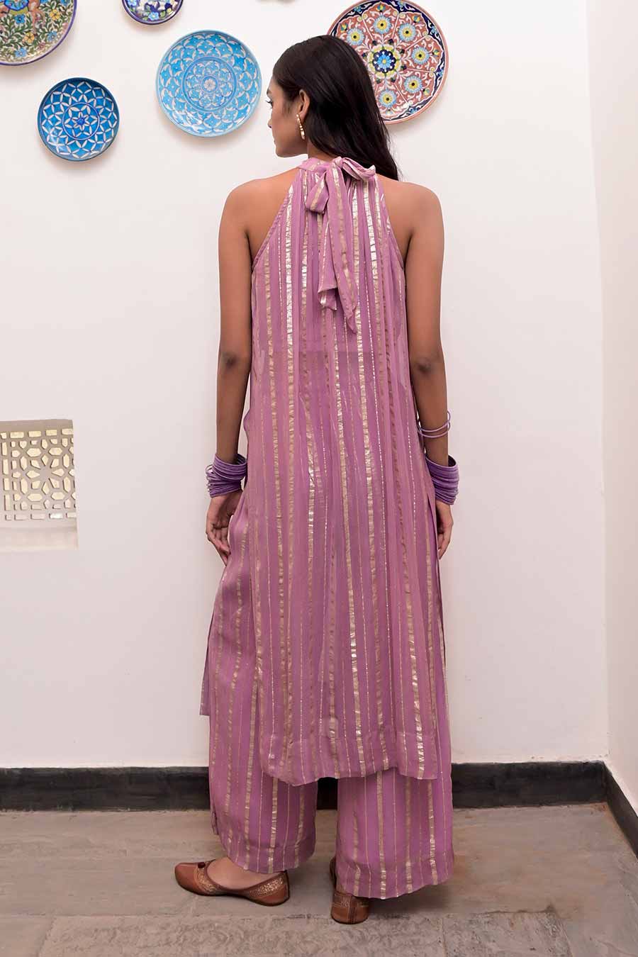 Gulabi Nagri Zari Textured Co-Ord Set