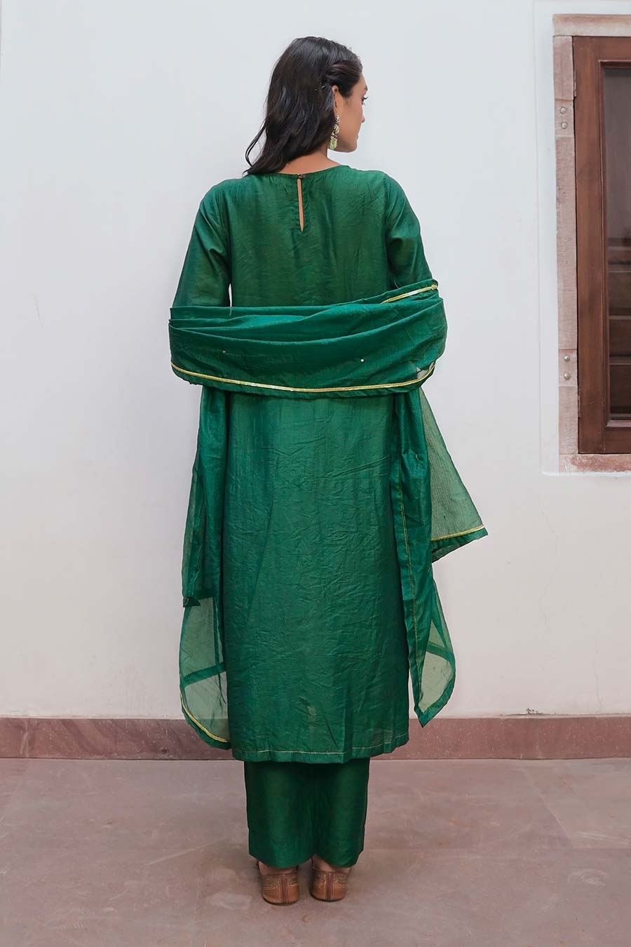 Bottle Green Naaz Kurta Set