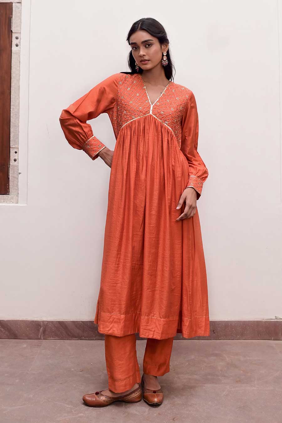 Saffron Alizeh Kurta Set