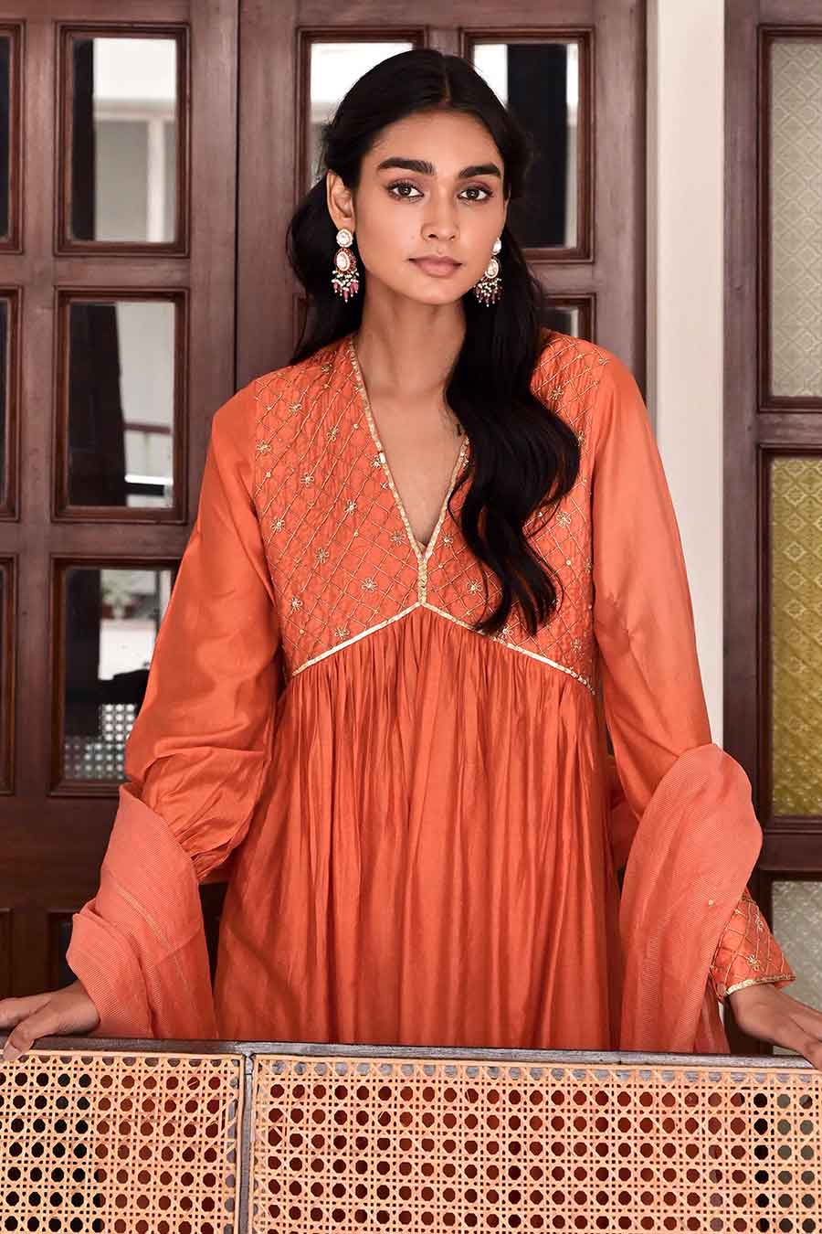 Saffron Alizeh Kurta Set