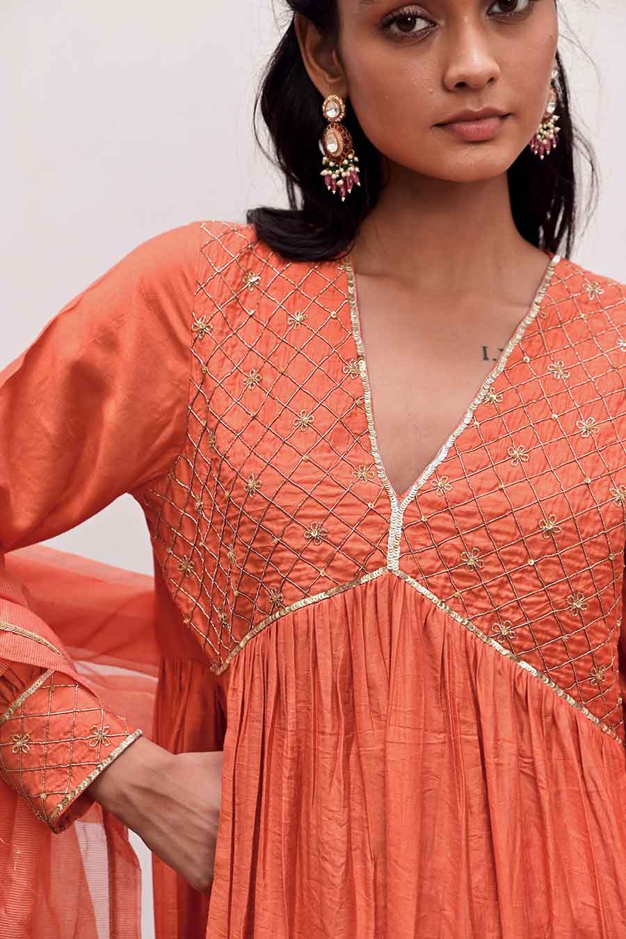 Saffron Alizeh Kurta Set