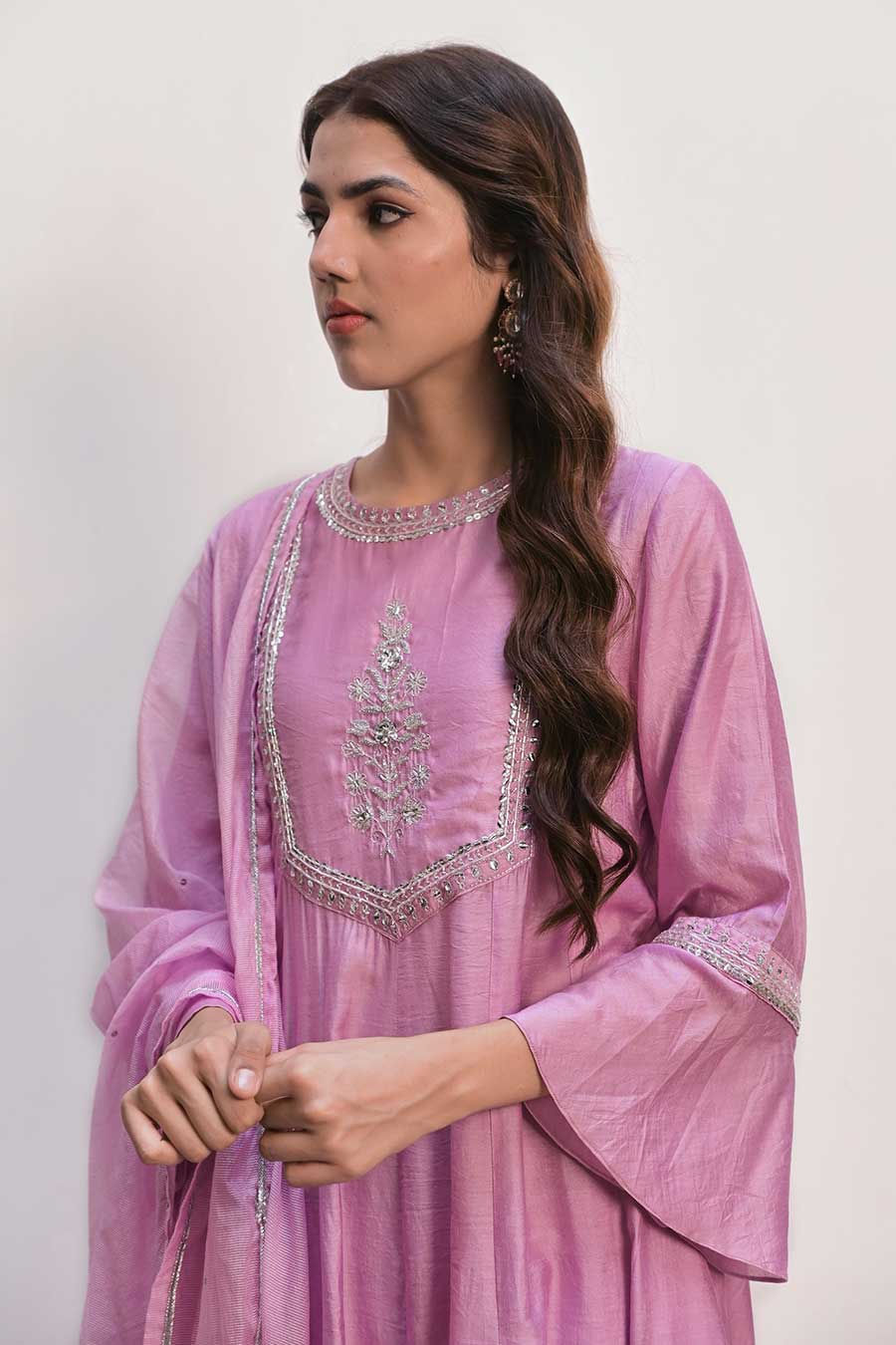 Lavender Fiza Kurta Set