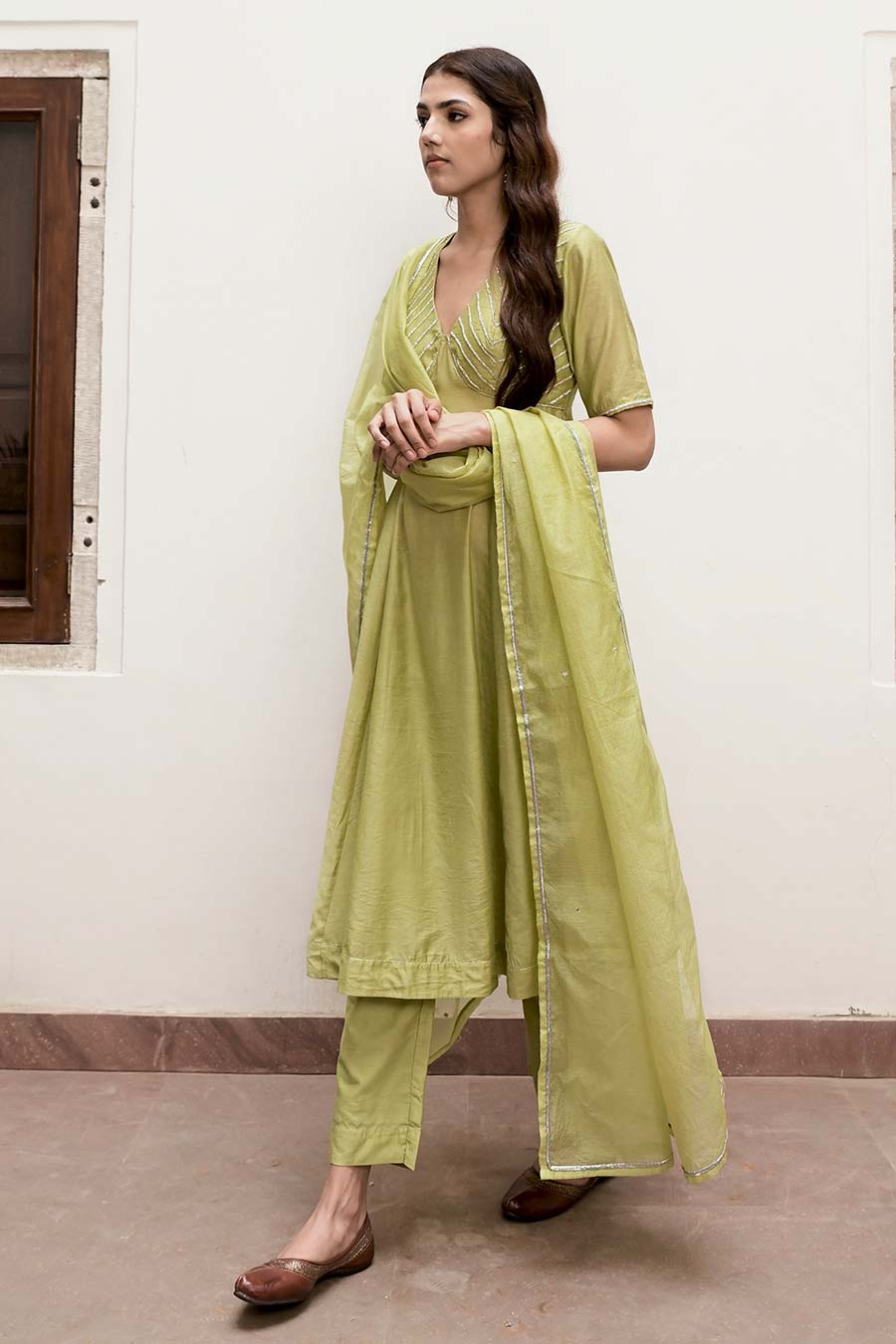 Pista Green Noor Kurta Set