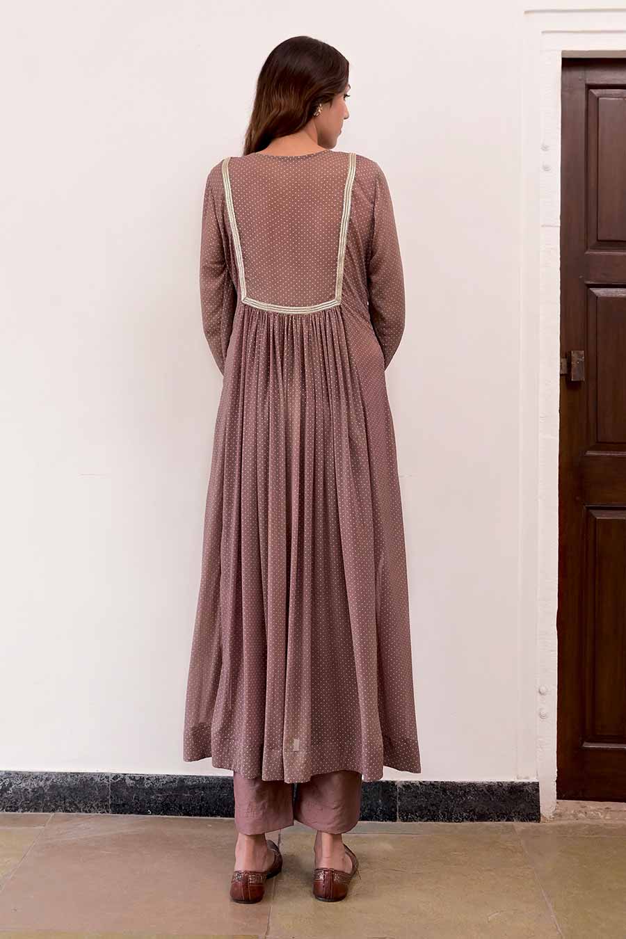 Peanut Brown Amal Kurta & Pant Set
