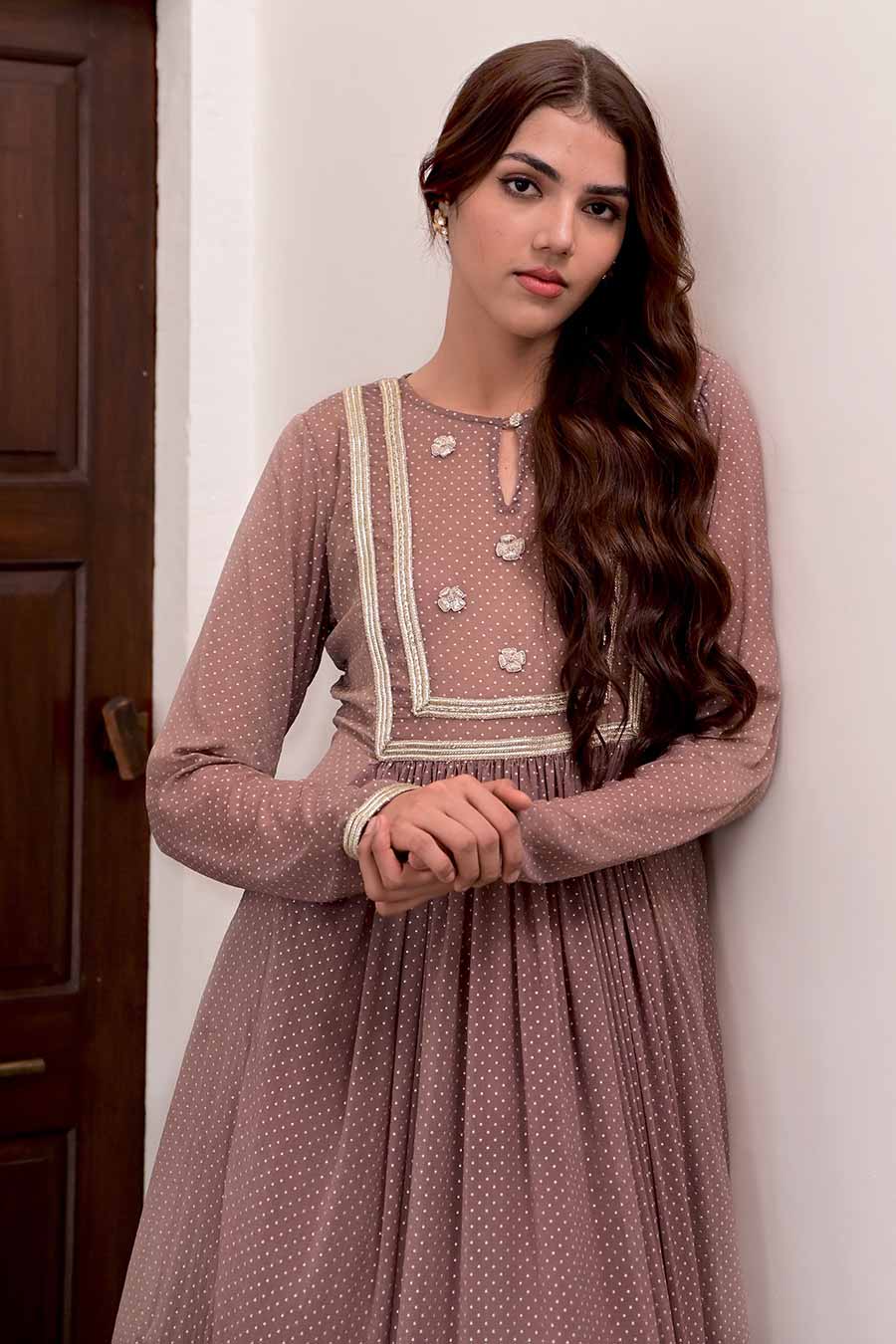 Peanut Brown Amal Kurta & Pant Set