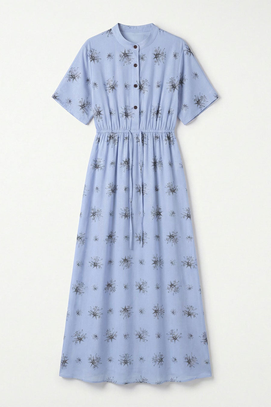 Blue Auralith Printed Maxi Dress