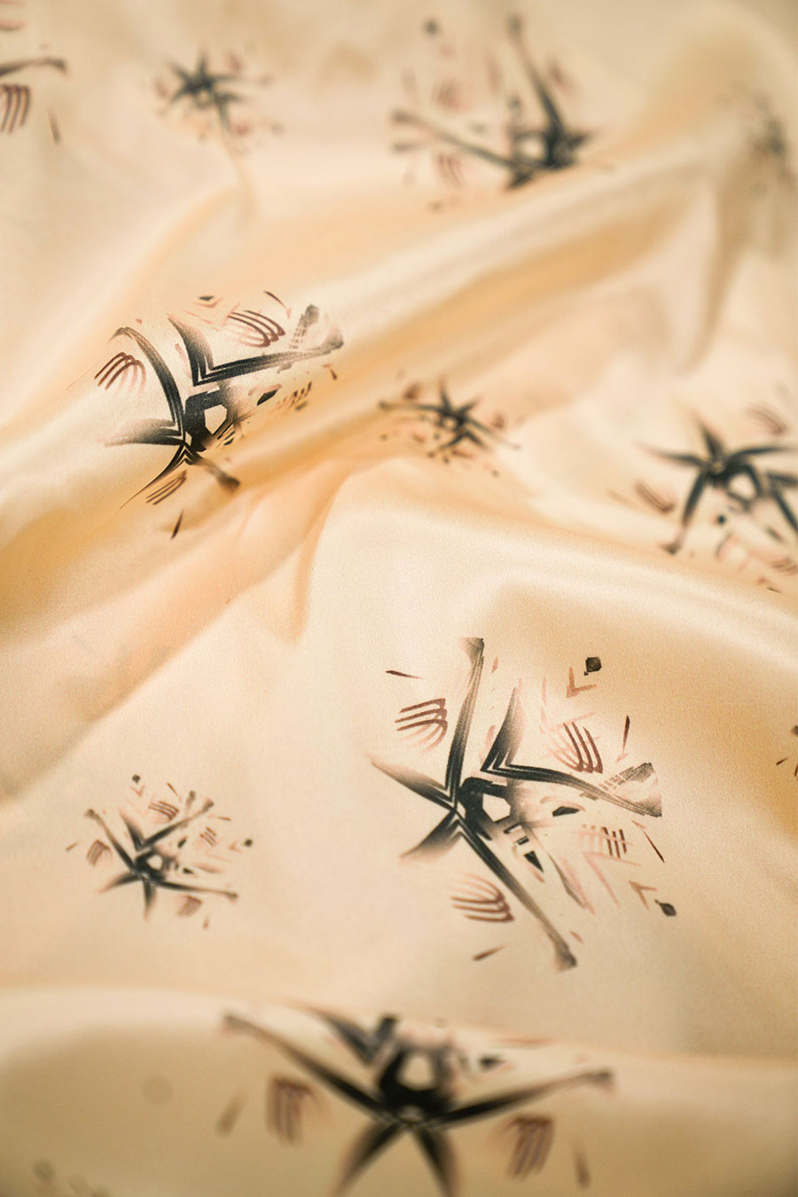 Beige Auralith Printed Maxi Dress