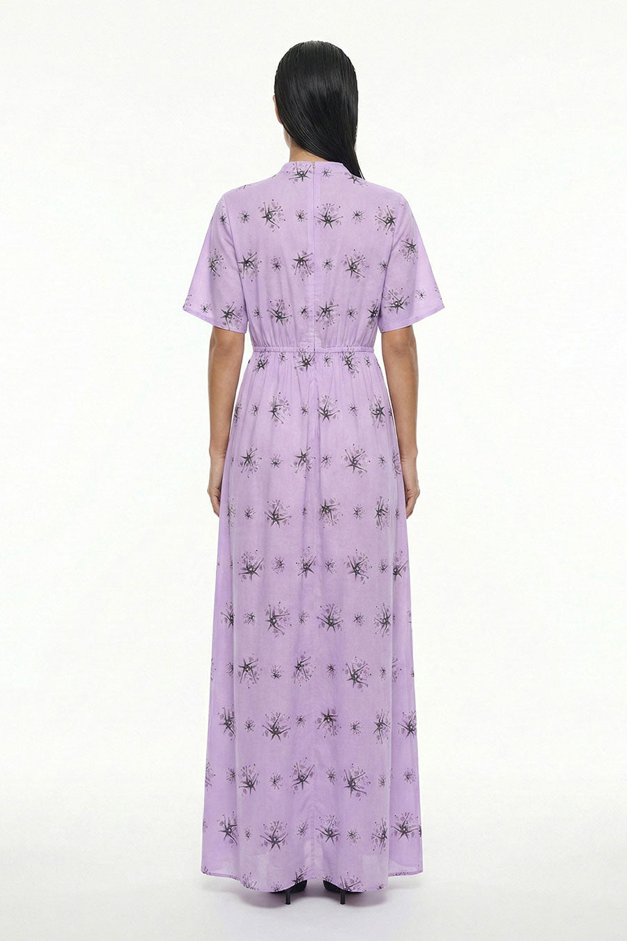 Pink Auralith Printed Maxi Dress