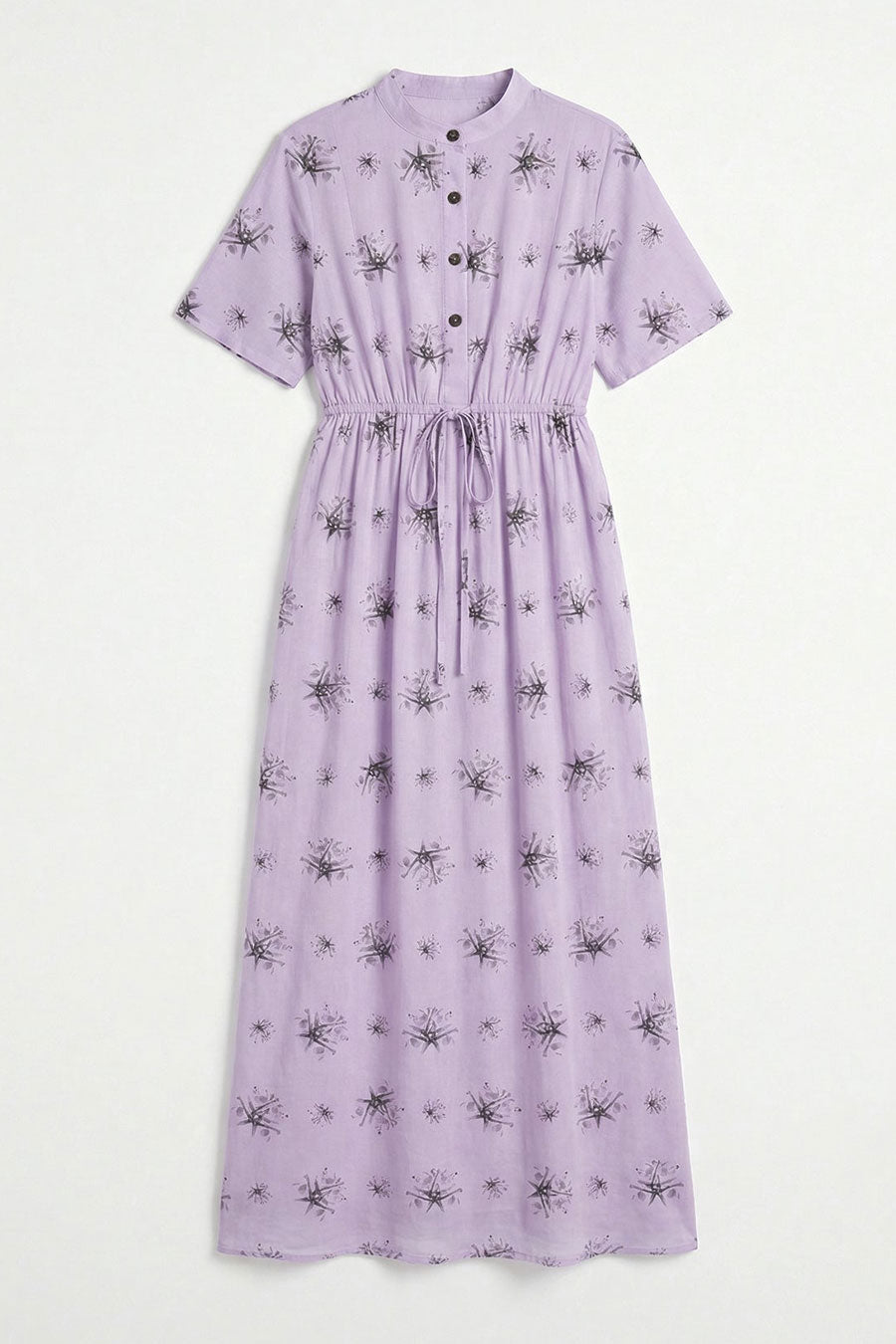 Pink Auralith Printed Maxi Dress